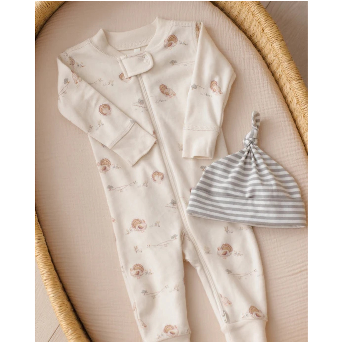 QUINCY MAE Zip Long Sleeve Sleeper - Turkey