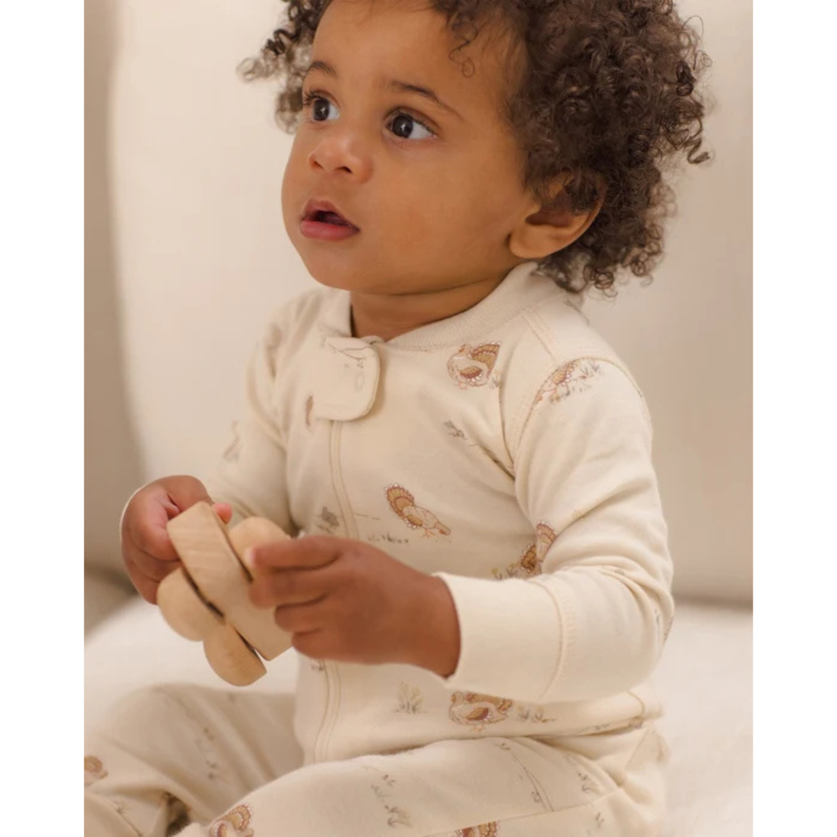 QUINCY MAE Zip Long Sleeve Sleeper - Turkey