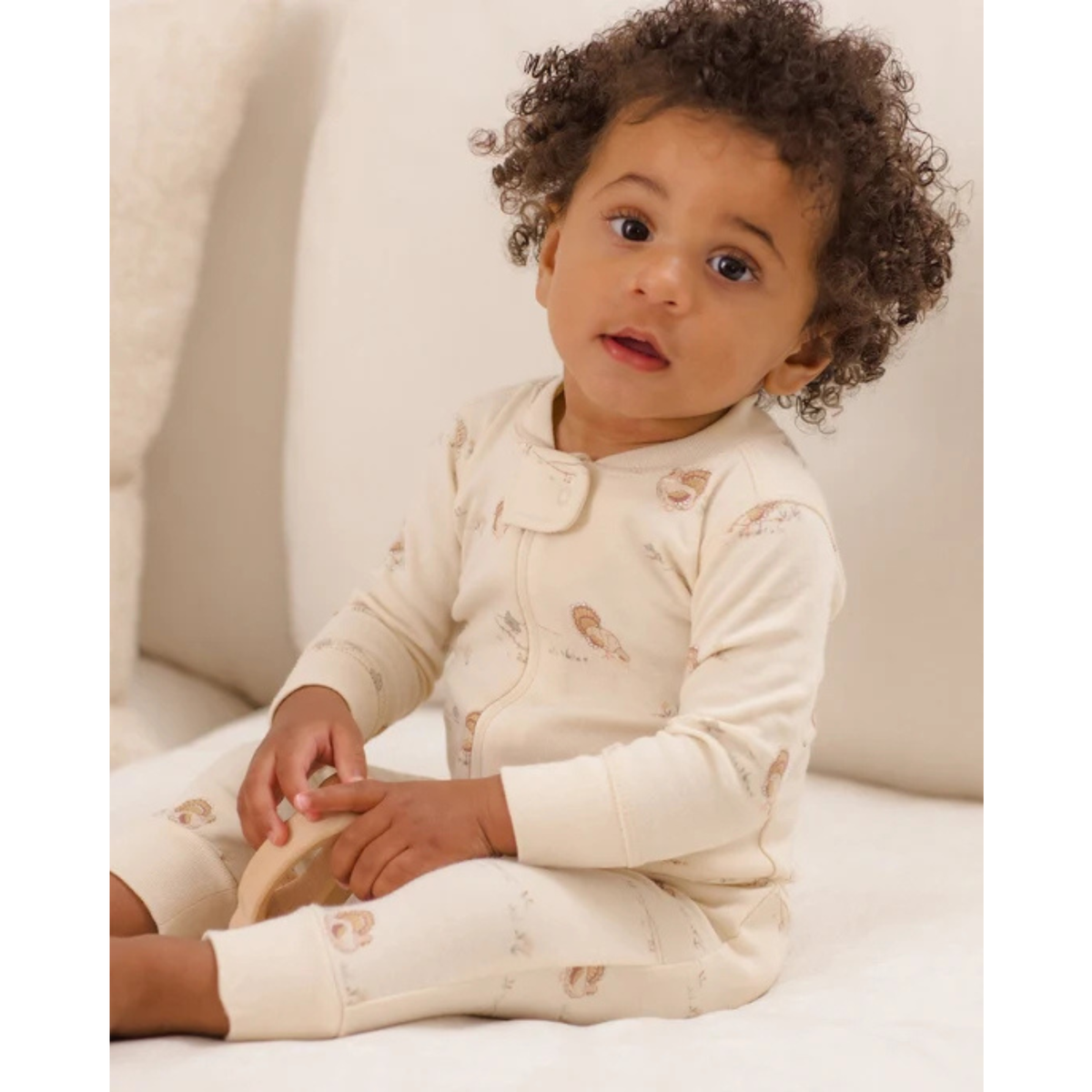 QUINCY MAE Zip Long Sleeve Sleeper - Turkey