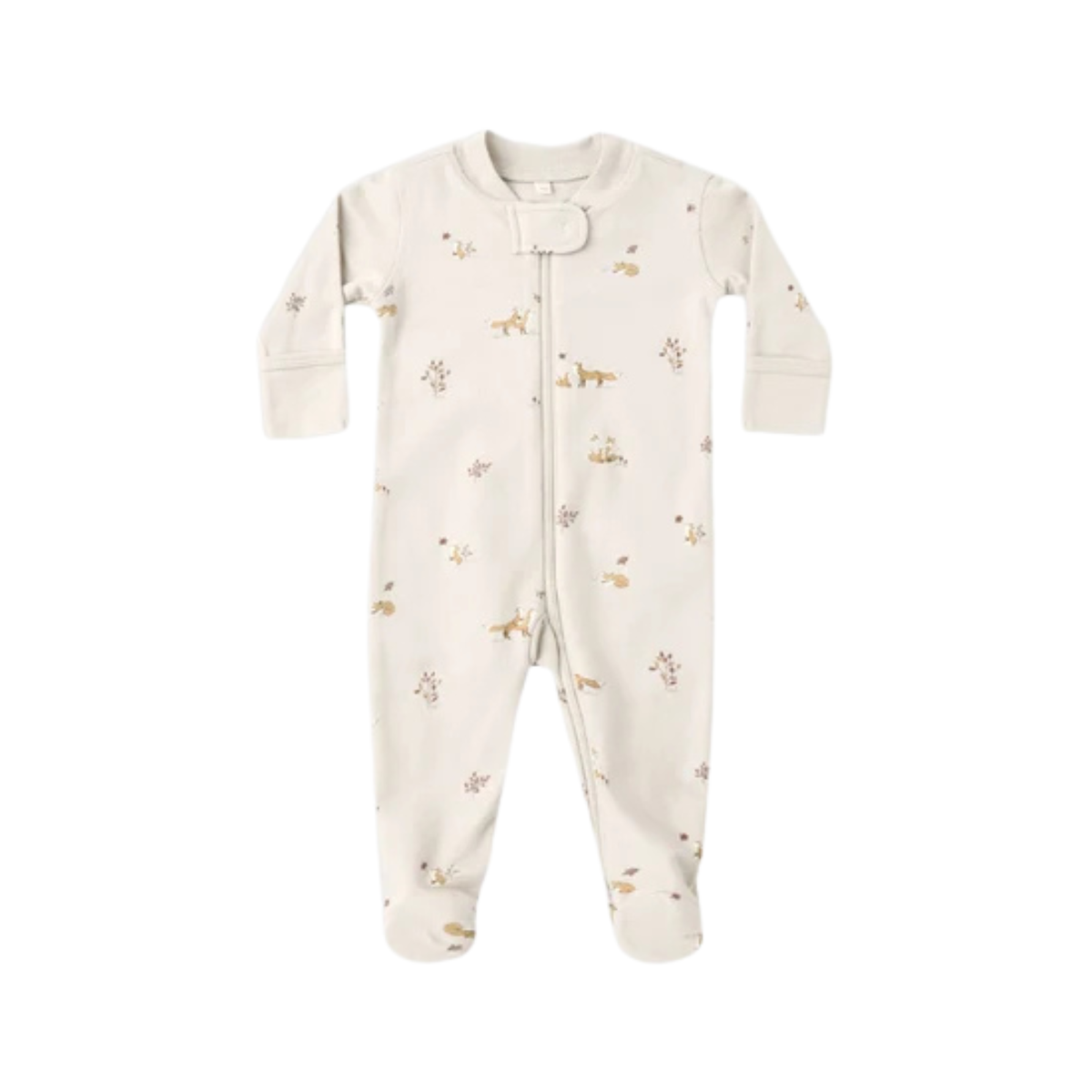 QUINCY MAE Zip Long Sleeve Sleeper Footie - Fox Land