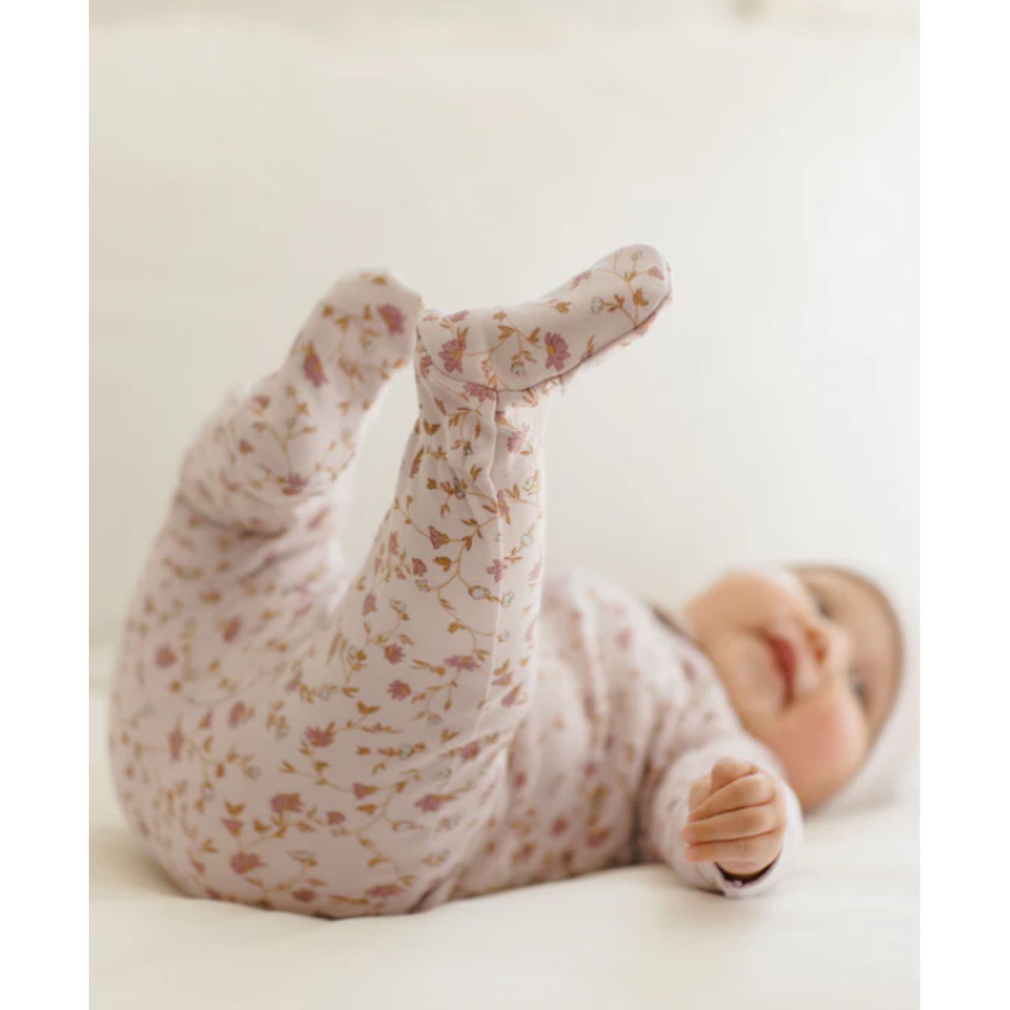 QUINCY MAE Grenouillère à manches longues zippée - Jardin