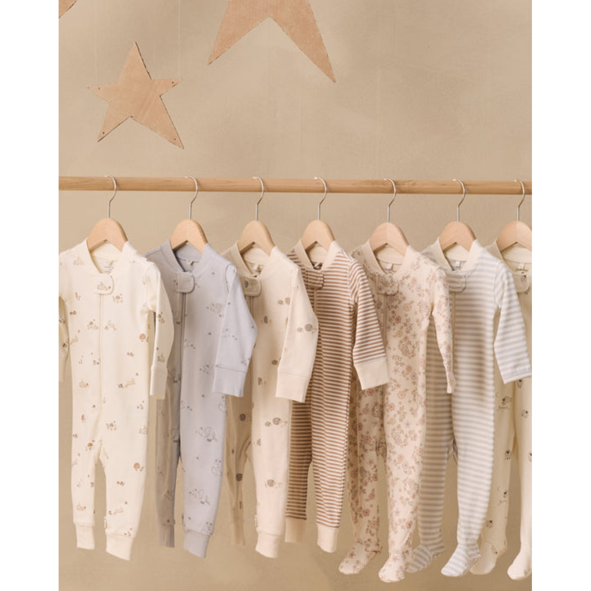 QUINCY MAE Zip Long Sleeve Sleeper - Hedgehog