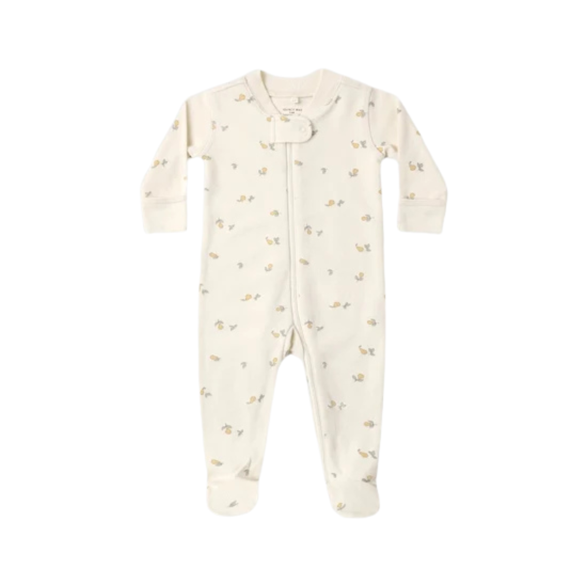 QUINCY MAE Zip Long Sleeve Sleeper Footie - Pears