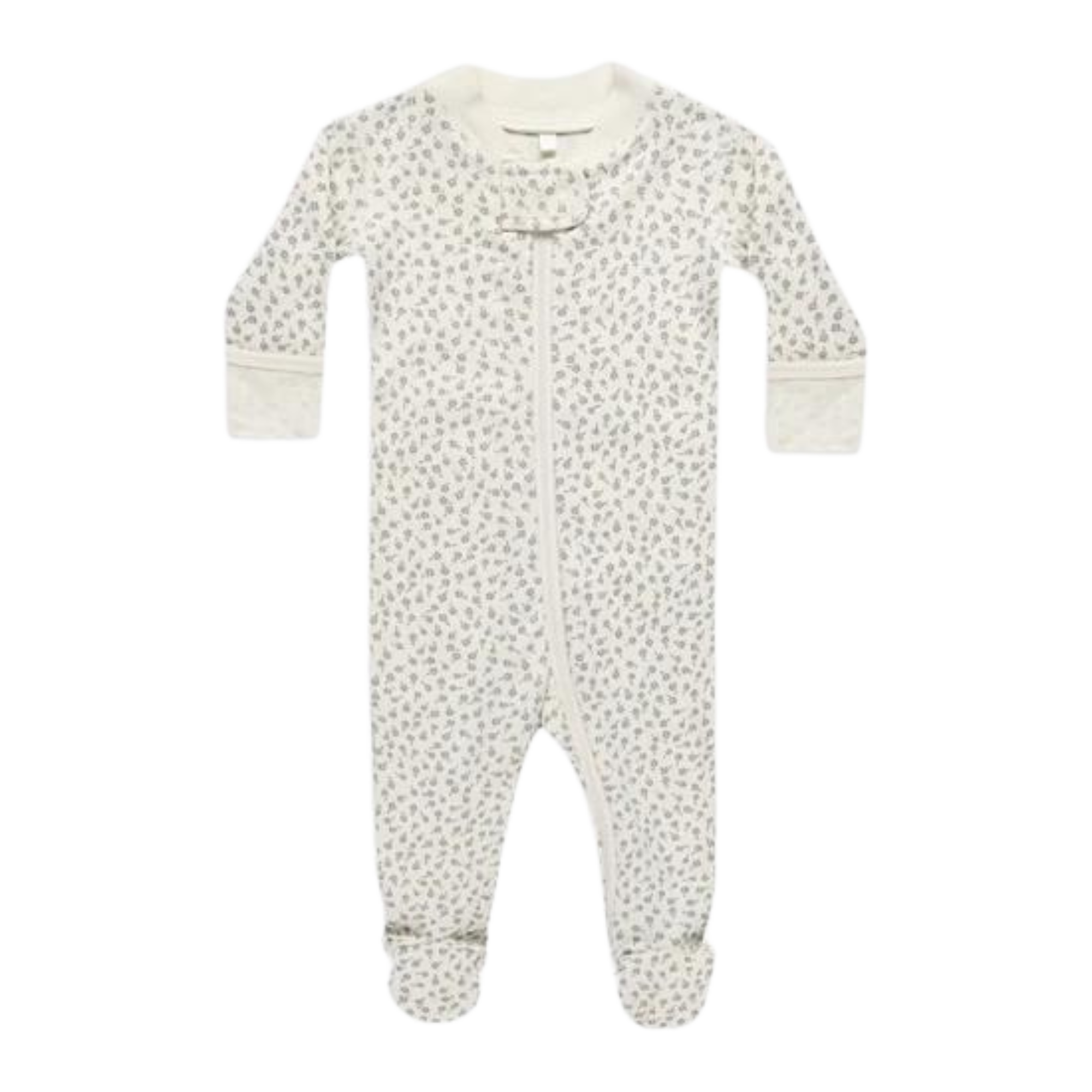 QUINCY MAE Zip Long Sleeve Sleeper Footie - Scatter