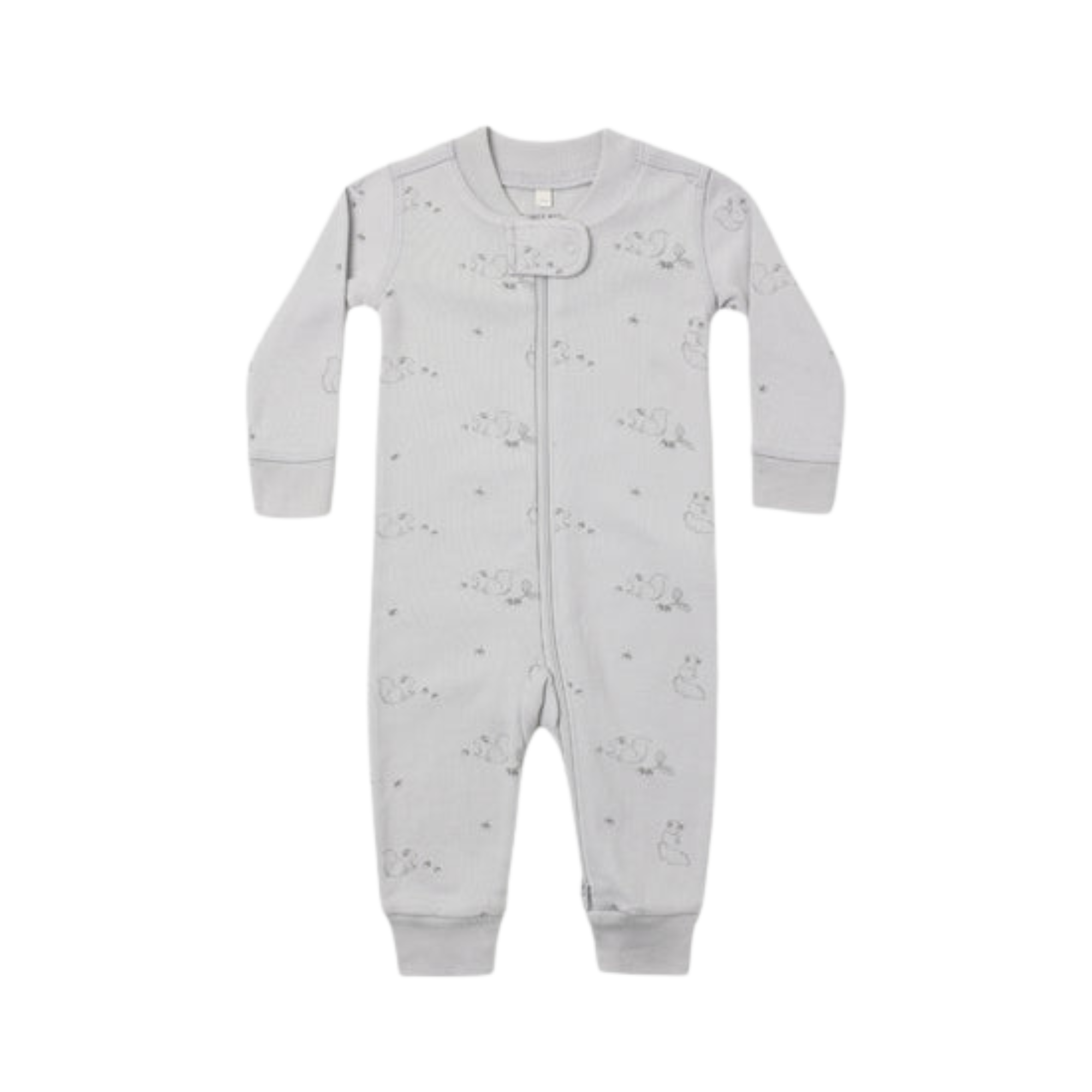 QUINCY MAE Zip Long Sleeve Sleeper - Squirrel