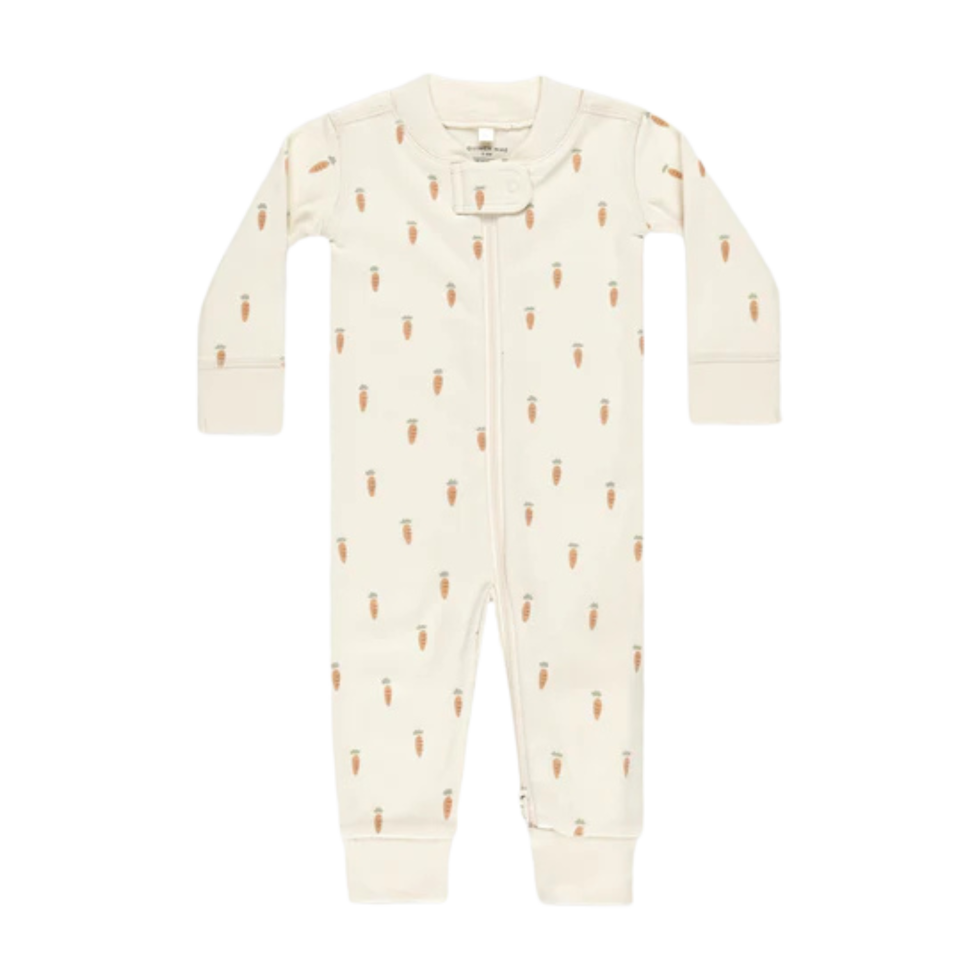 Pyjama à manches longues et fermeture éclair QUINCY MAE - Carottes