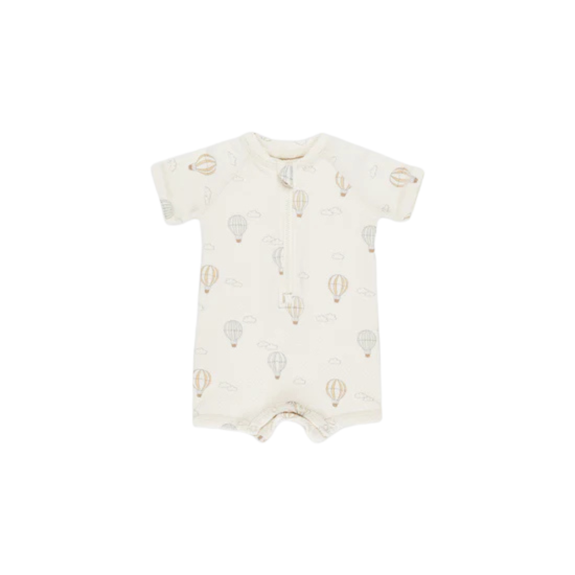 QUINCY MAE Zip Rashguard One-Piece - Hot Air Ballons