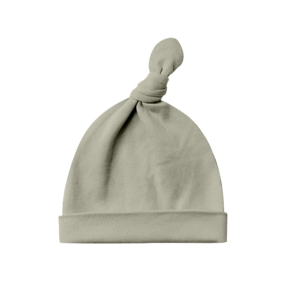 Bonnet noué QUINCY MAE pour bébé 0-6 mois - Sauge