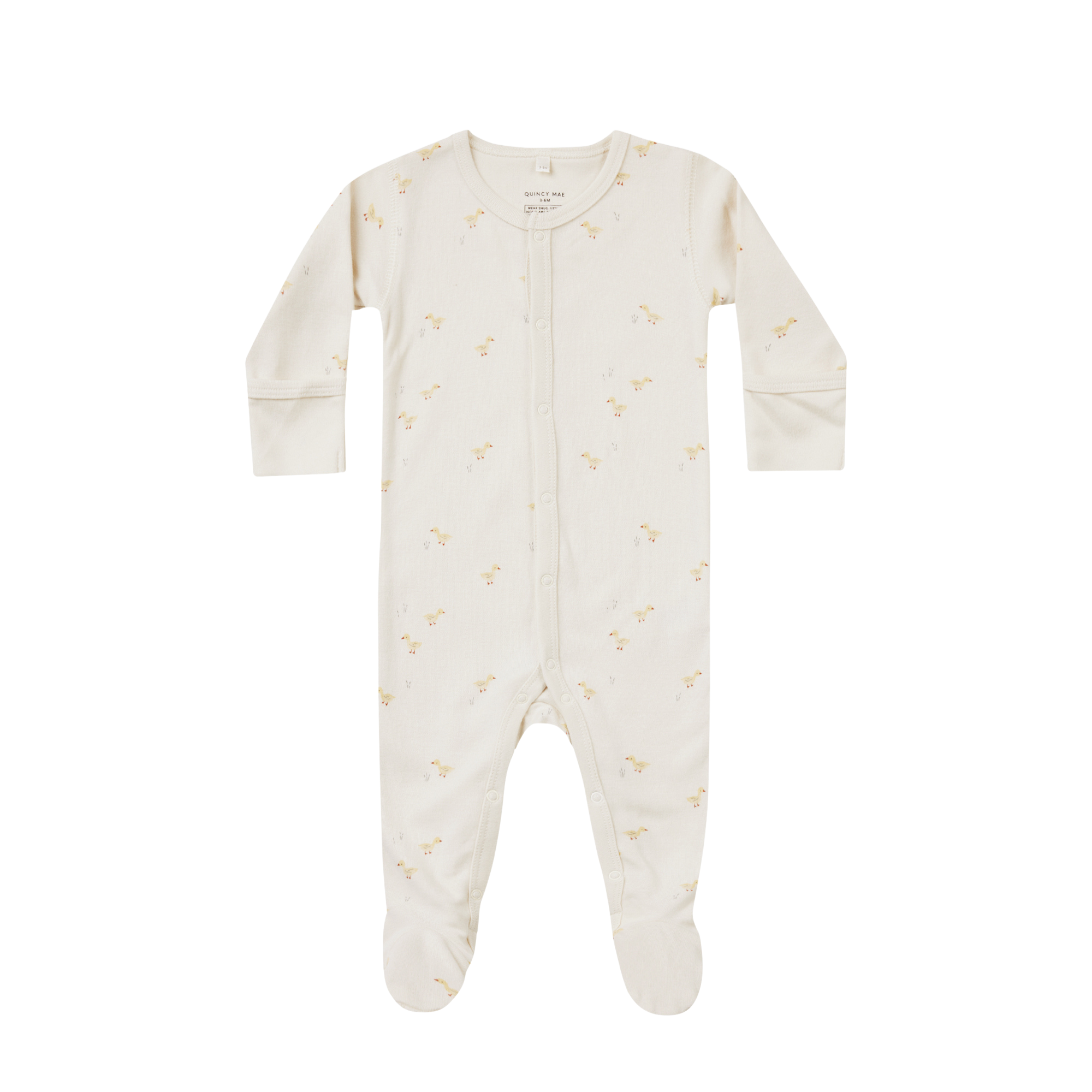 QUINCY MAE Full Snap Footie - Ducks