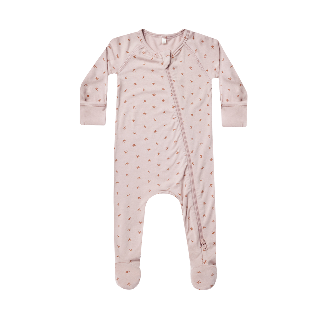 QUINCY MAE Chaussons en bambou avec fermeture éclair - Twinkle