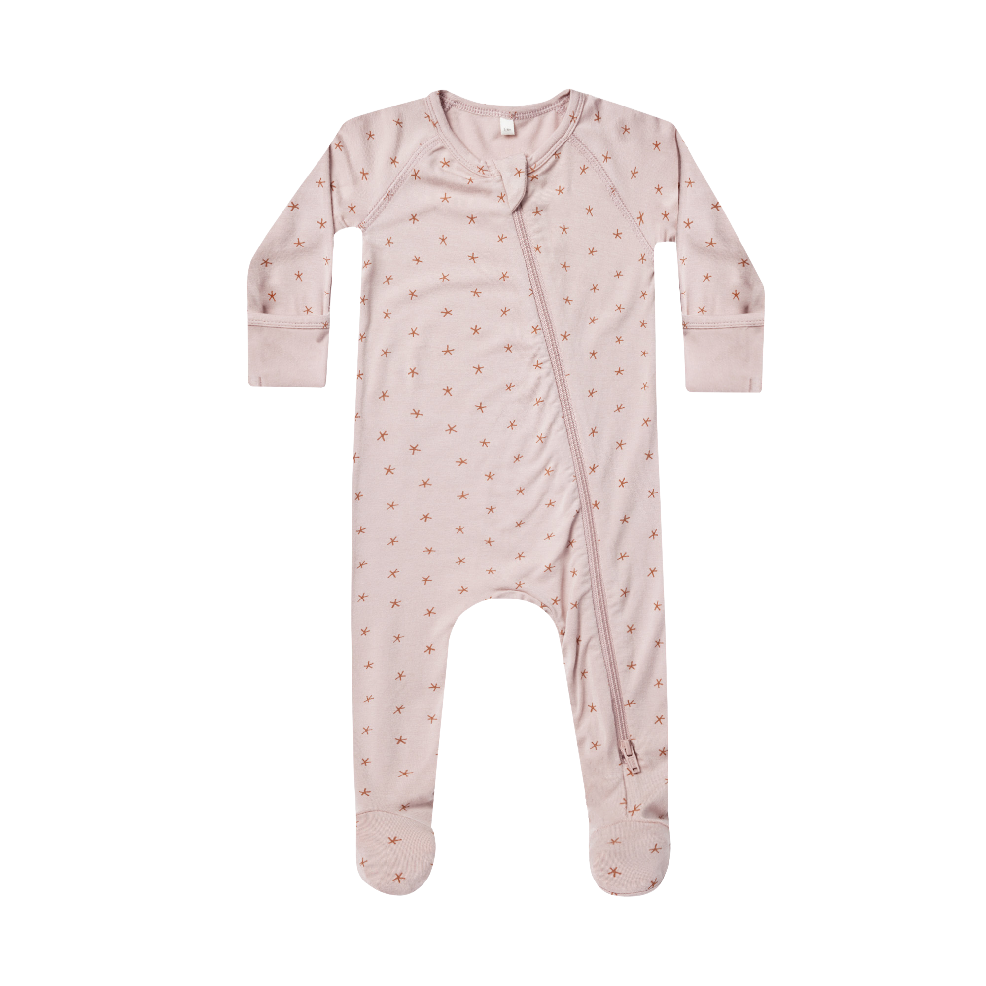 QUINCY MAE Bamboo Zip Footie - Twinkle