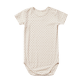 QUINCY MAE Bamboo Short Sleeve Bodysuit - Oat Check