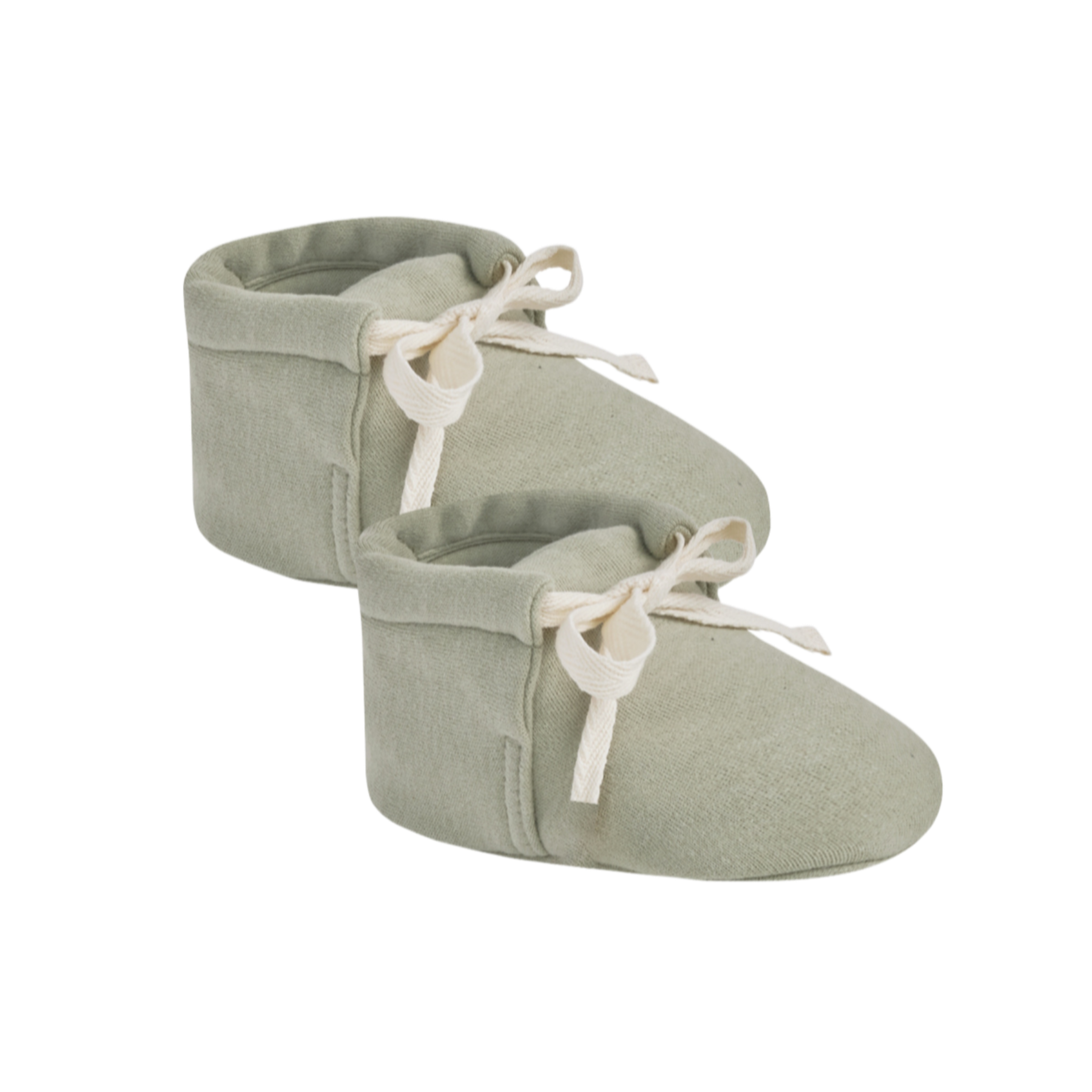 QUINCY MAE Baby Booties 0-3M - Sage