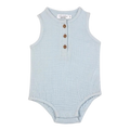 RISE LITTLE EARTHLING Crinkle Balloon Romper - Light Blue