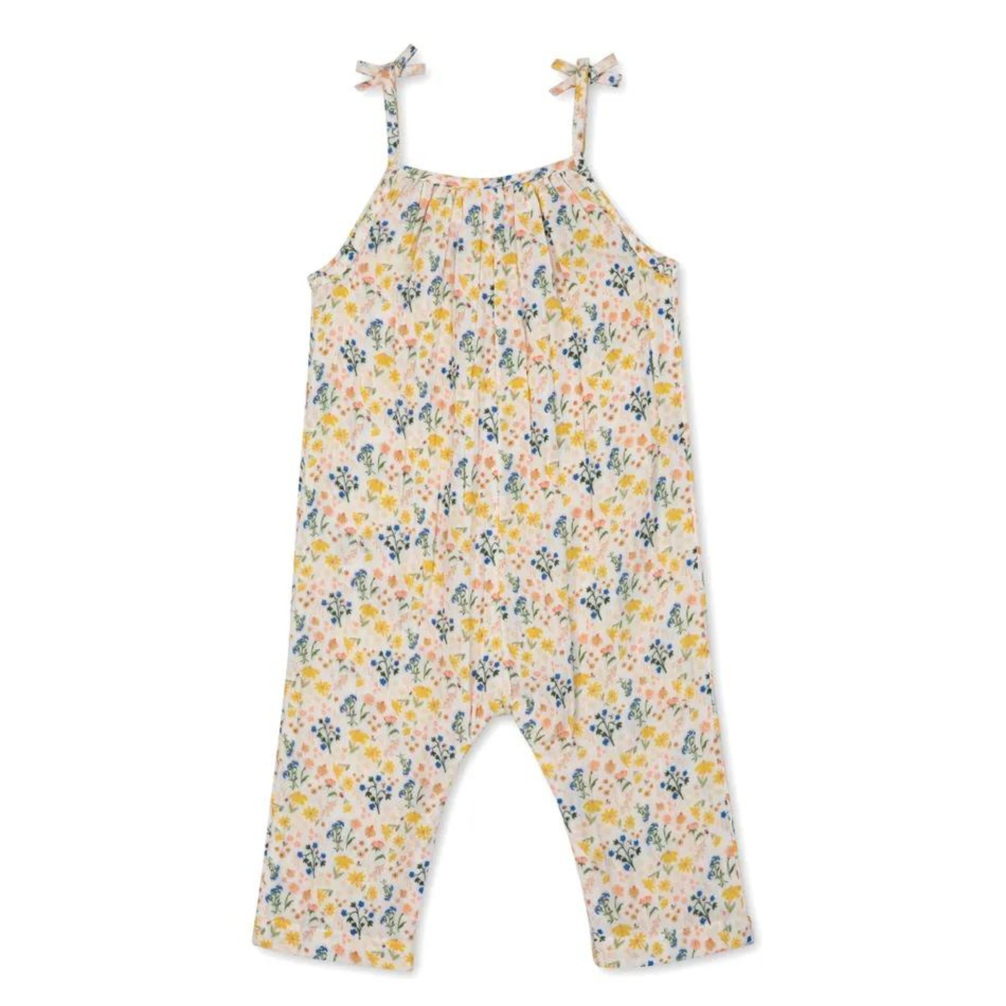 RISE LITTLE EARTHLING Crinkle Romper - Antique White Floral