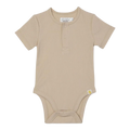 RISE LITTLE EARTHLING Rib Bodysuit - Smoke Grey