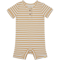 Thumbnail for RISE LITTLE EARTHLING Rib Shorts Romper - Sunshine