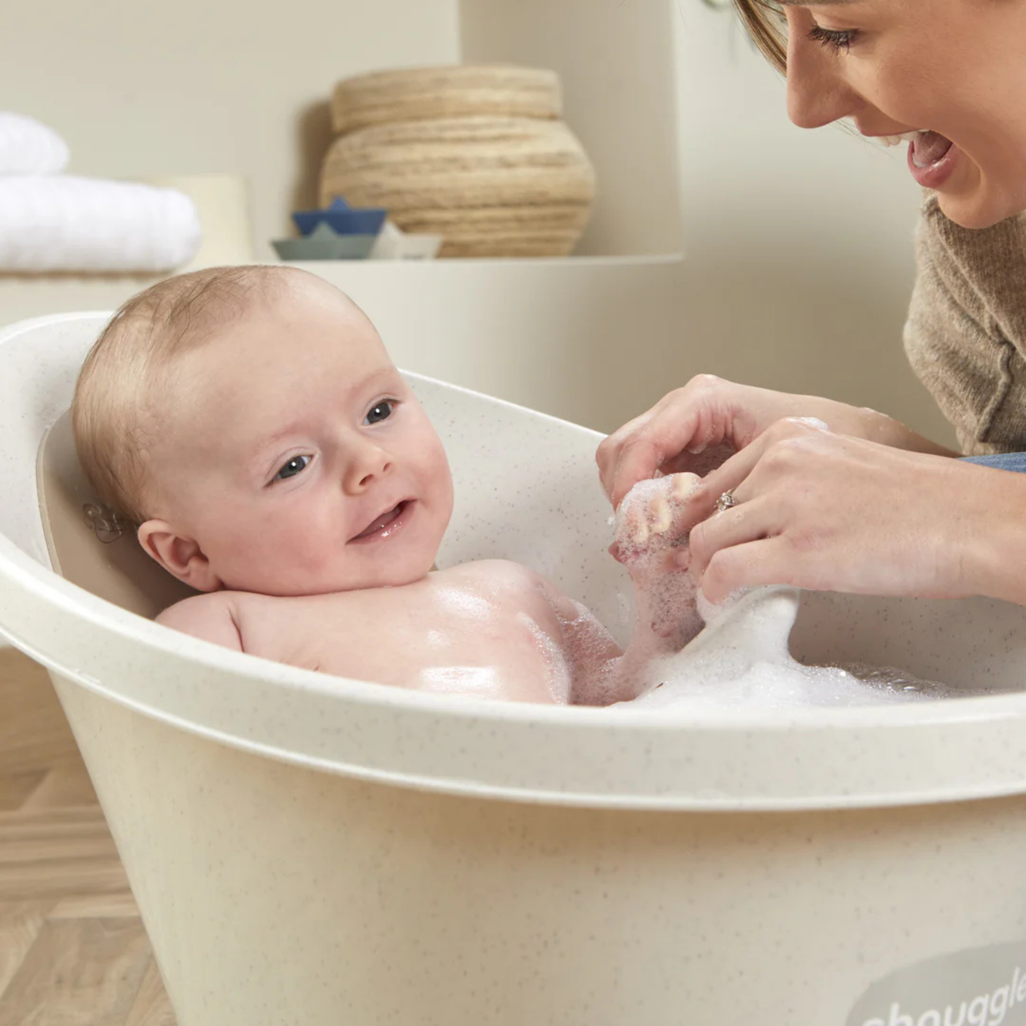 SHNUGGLE Baby Bath ECO - Cookies & Cream