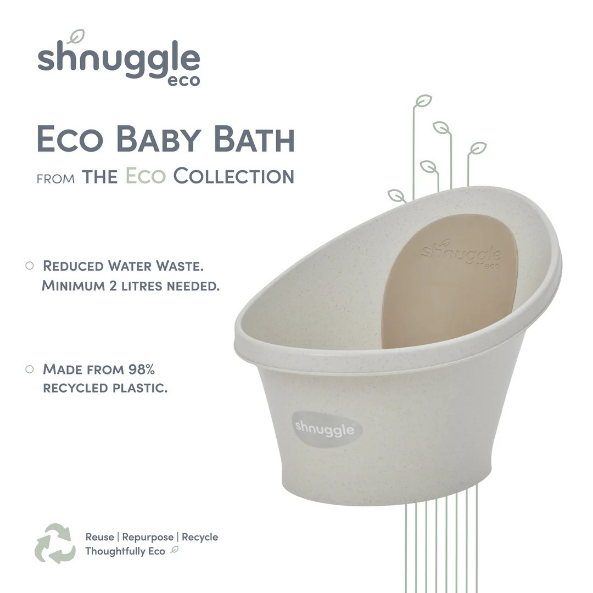 SHNUGGLE Baby Bath ECO - Cookies & Cream