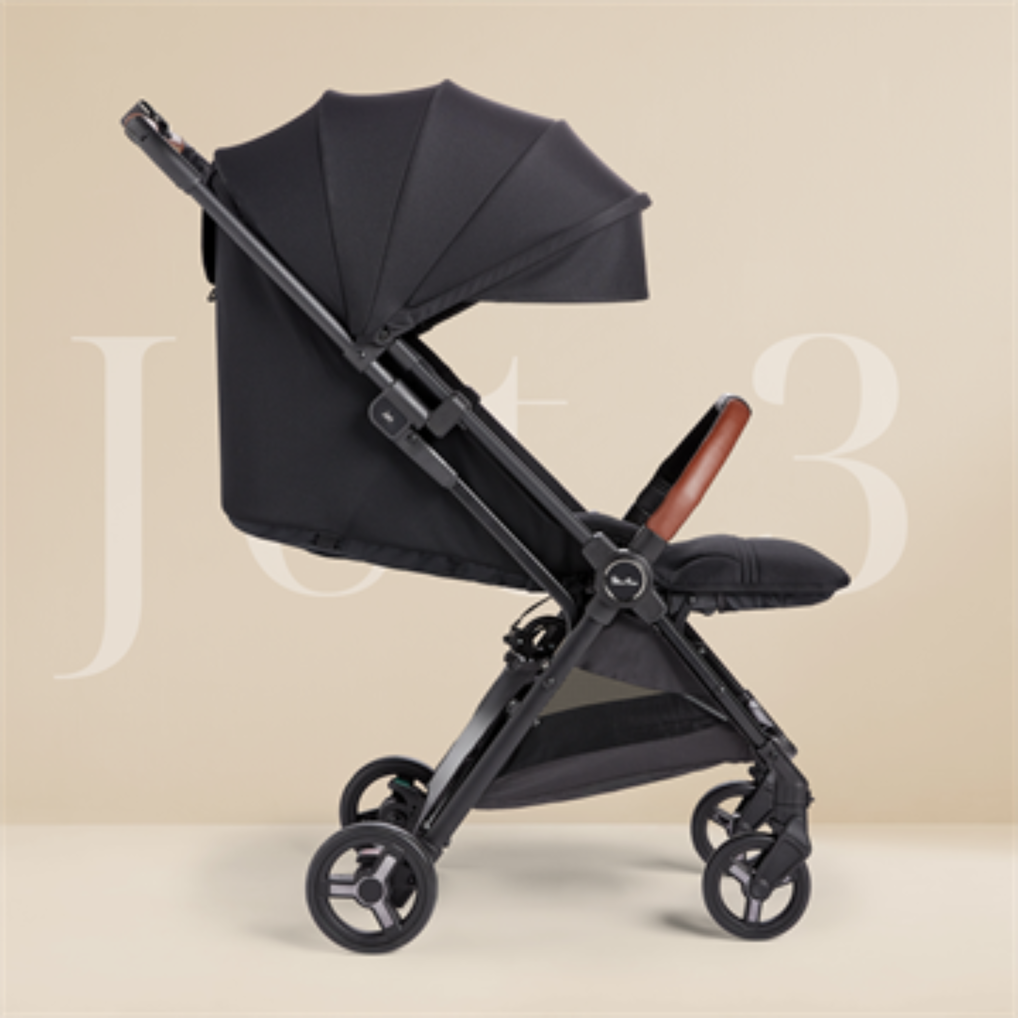 SILVER CROSS Jet 3 Super Compact Stroller - Black