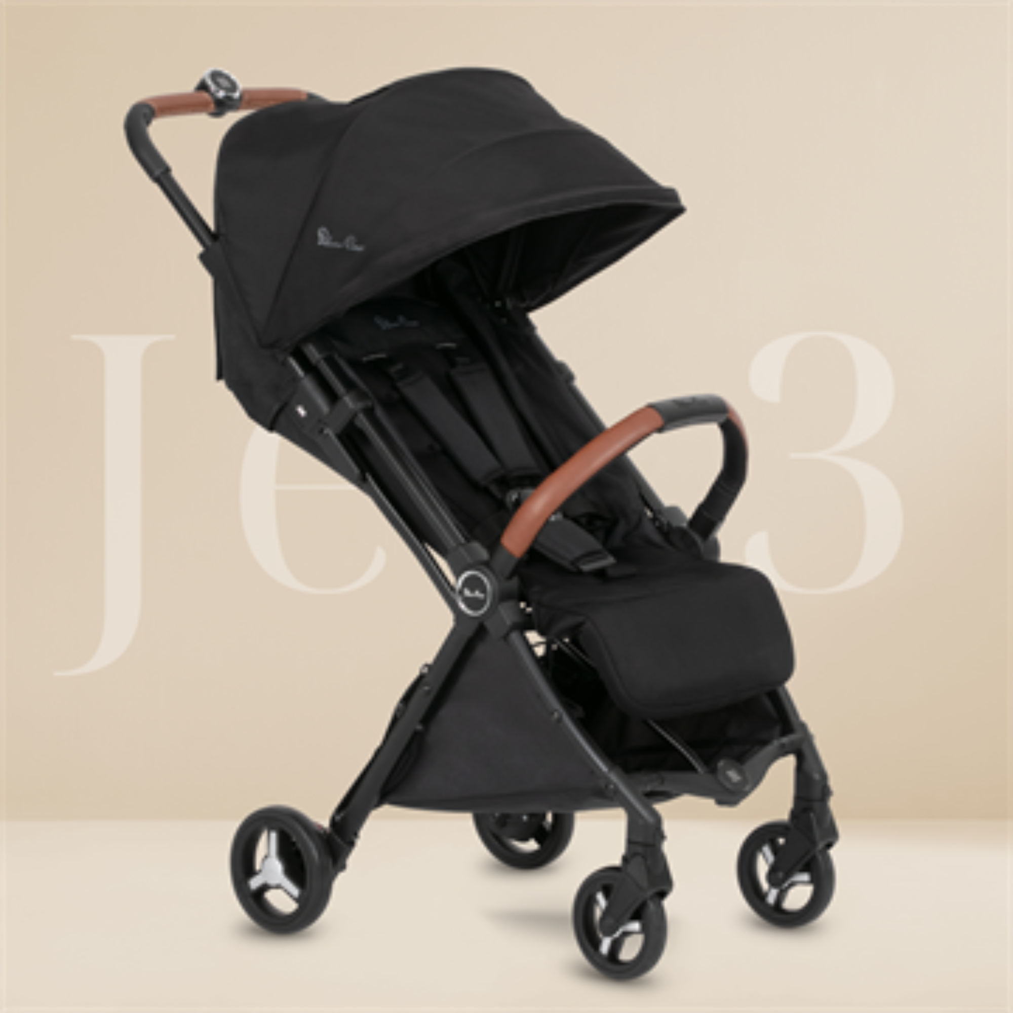 SILVER CROSS Jet 3 Super Compact Stroller - Black
