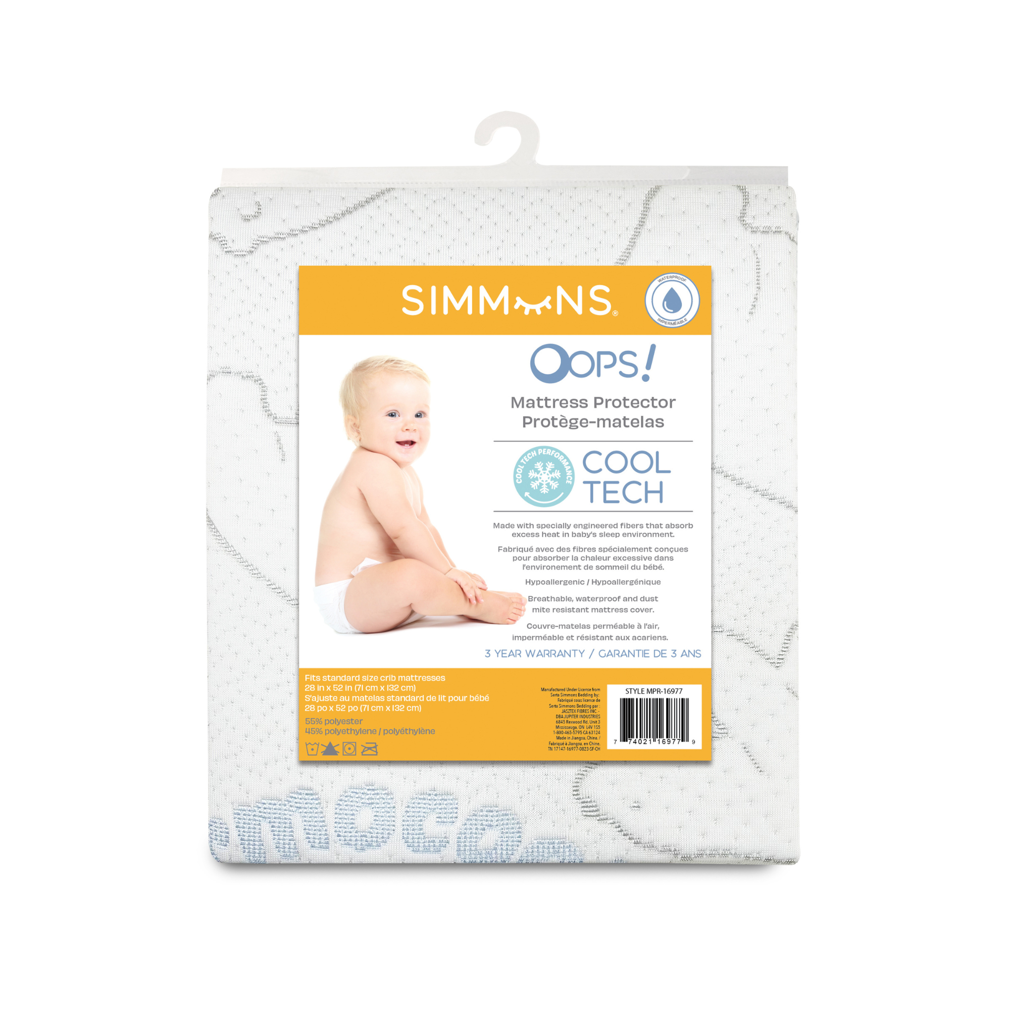 Protège-matelas SIMMONS OOPS Cool Tech