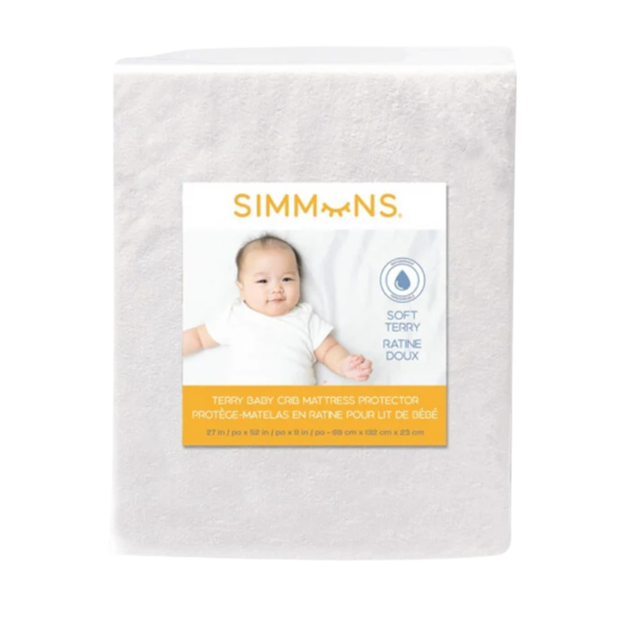 SIMMONS Terry Baby Crib Mattress Protector