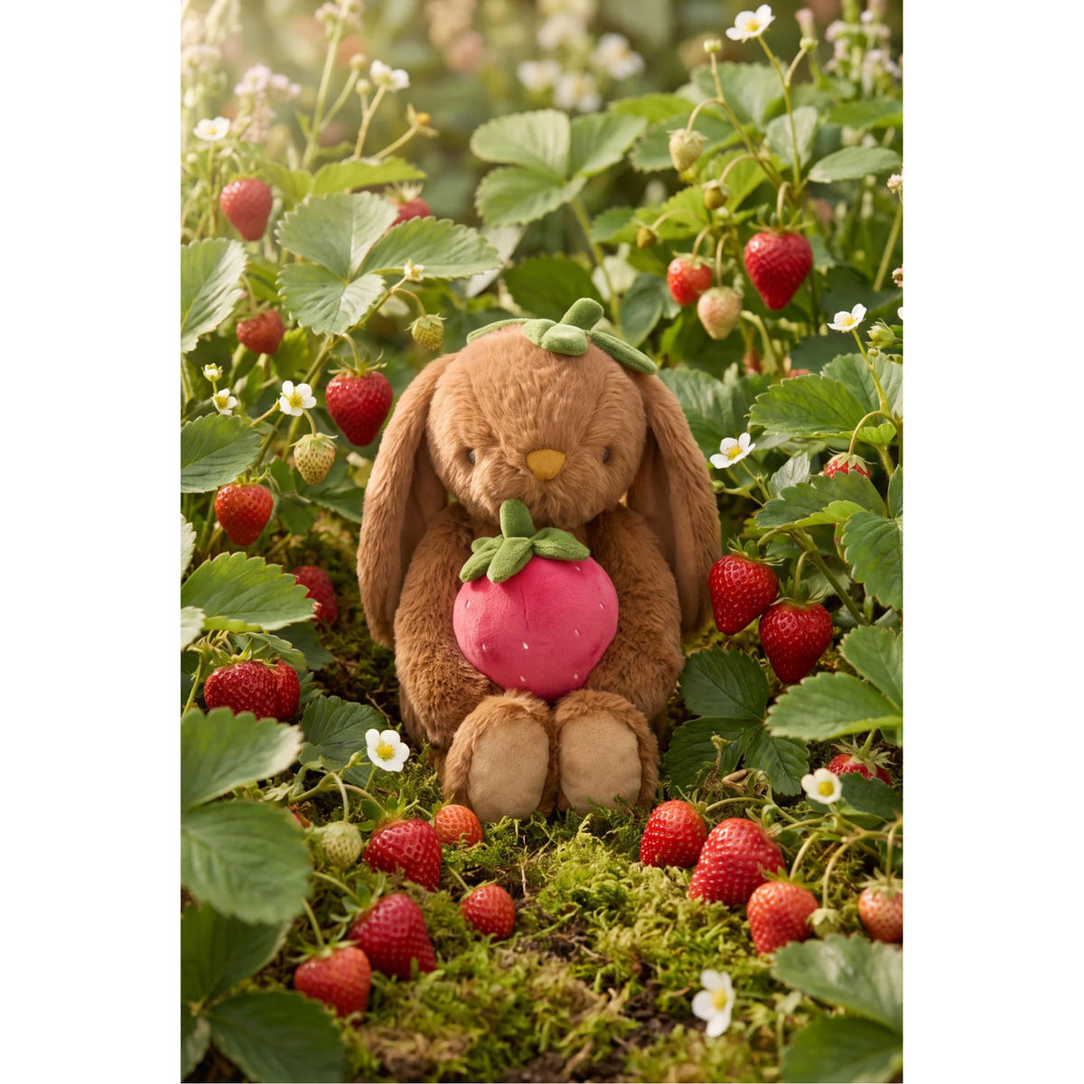 SNUGGLE BUNNIES Penelope The Bunny with Strawberry