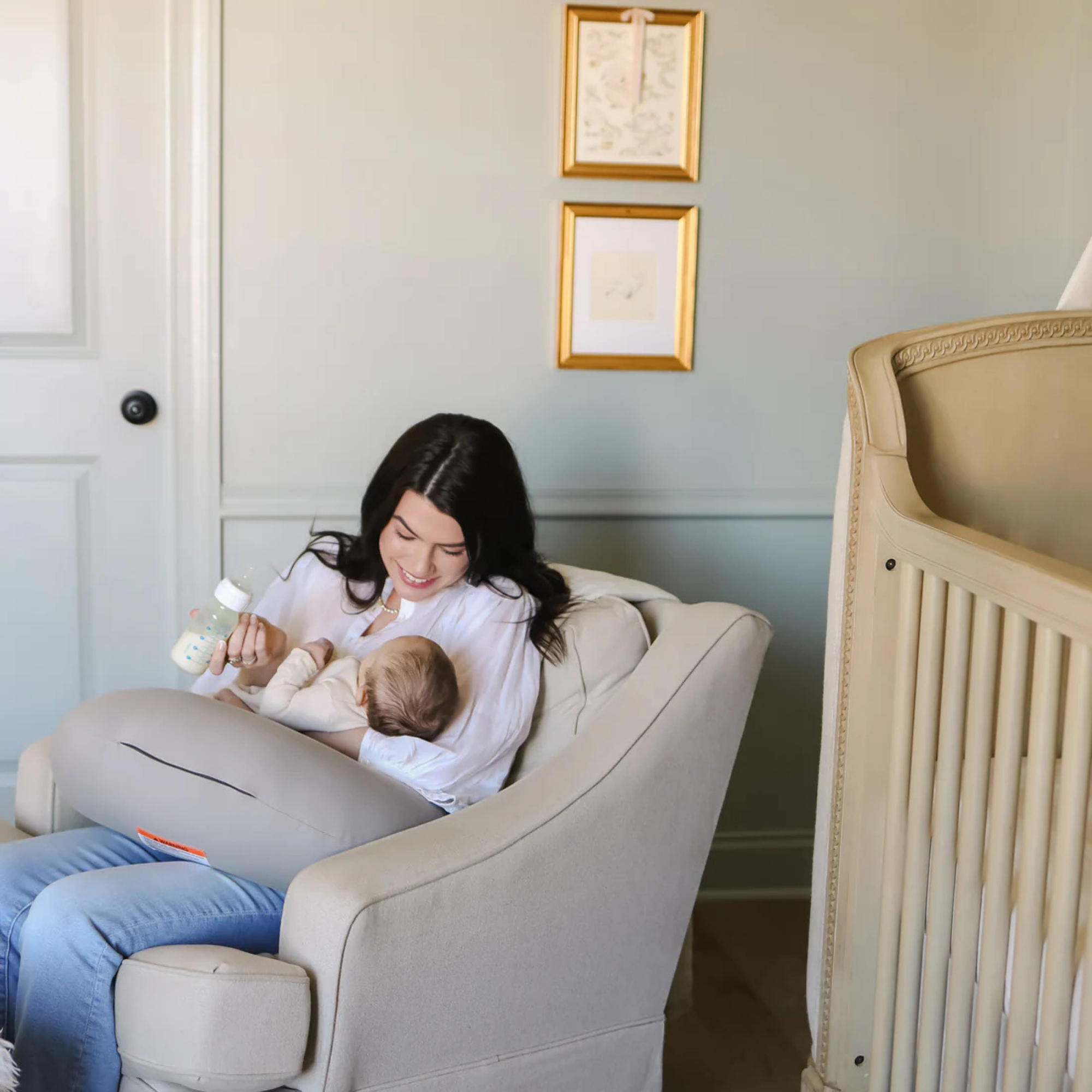 Coussin d'allaitement et de soutien SNUGGLE ME ORGANIC - Pierre