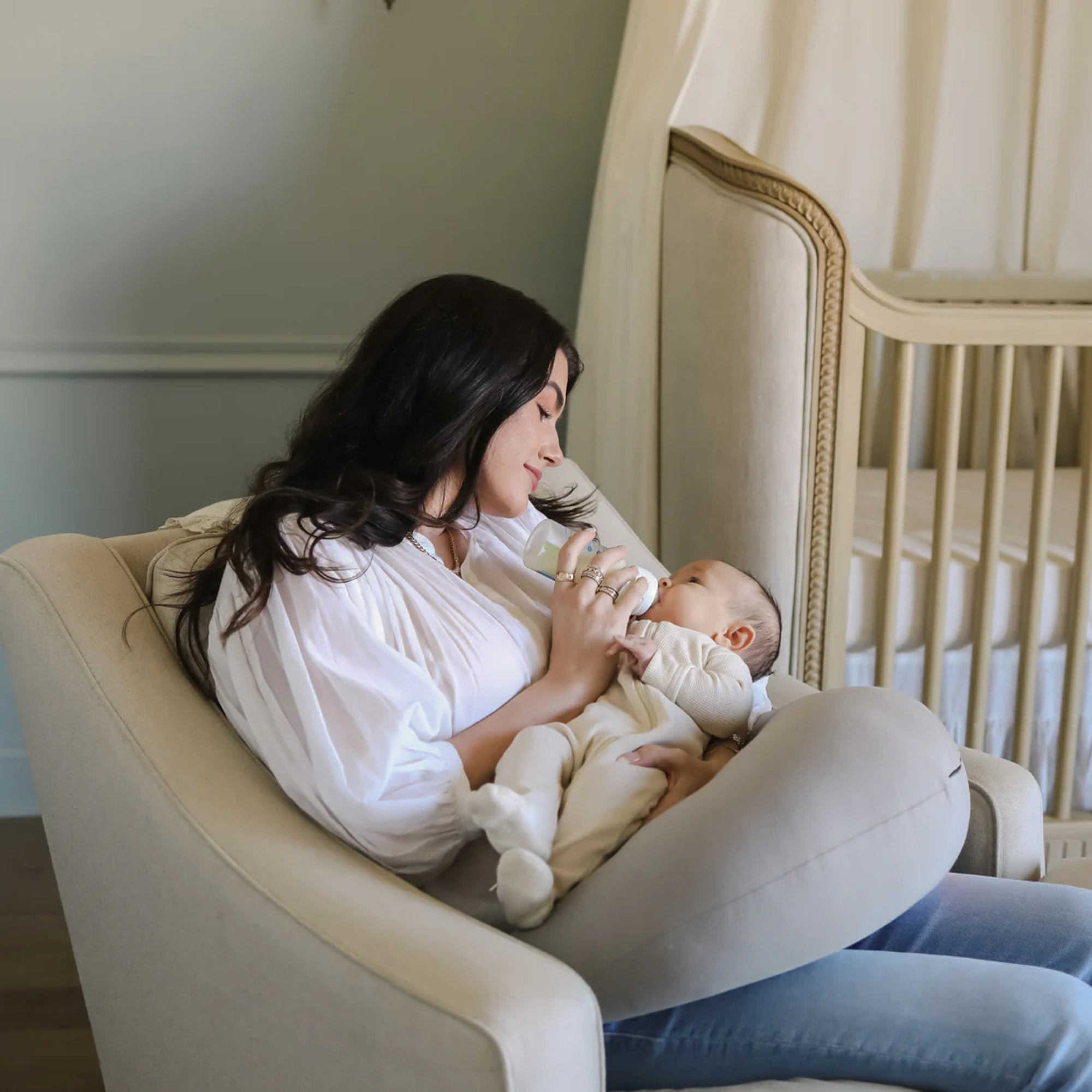 Coussin d'allaitement et de soutien SNUGGLE ME ORGANIC - Pierre