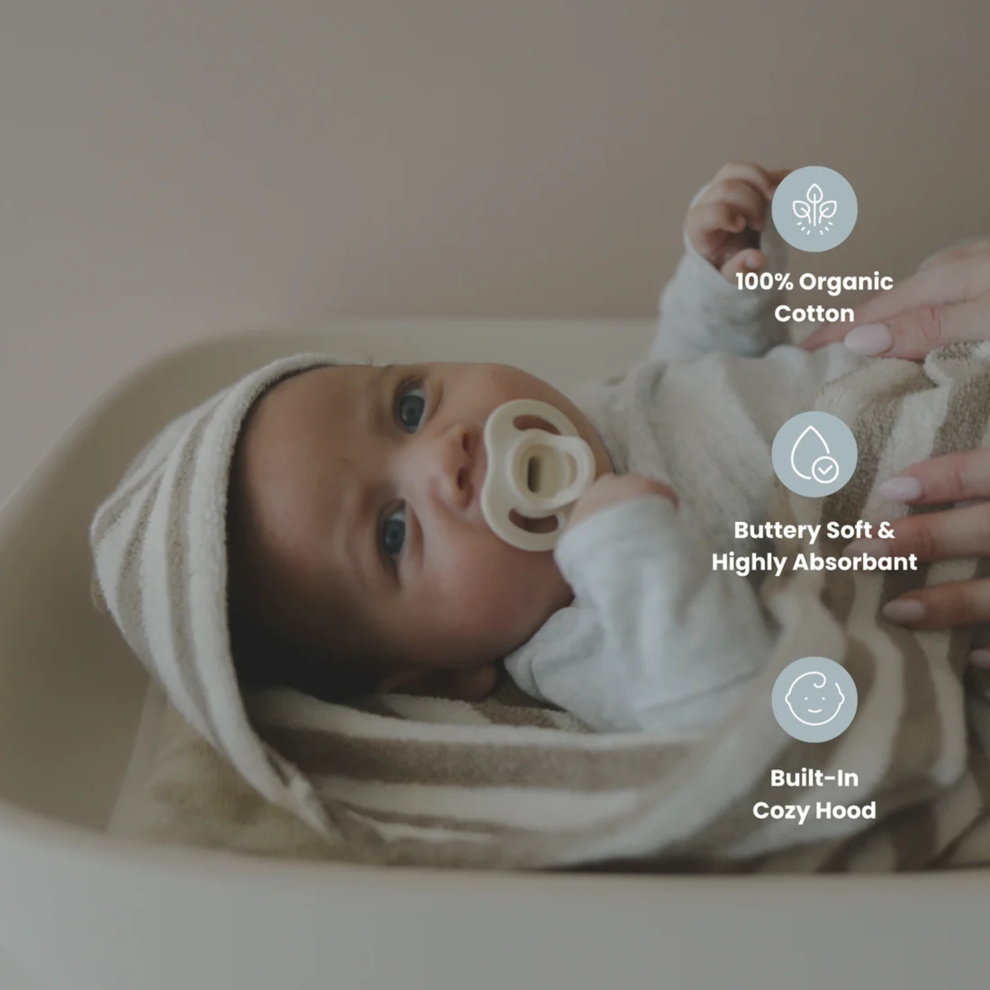 SNUGGLE ME ORGANIC Hooded Towel