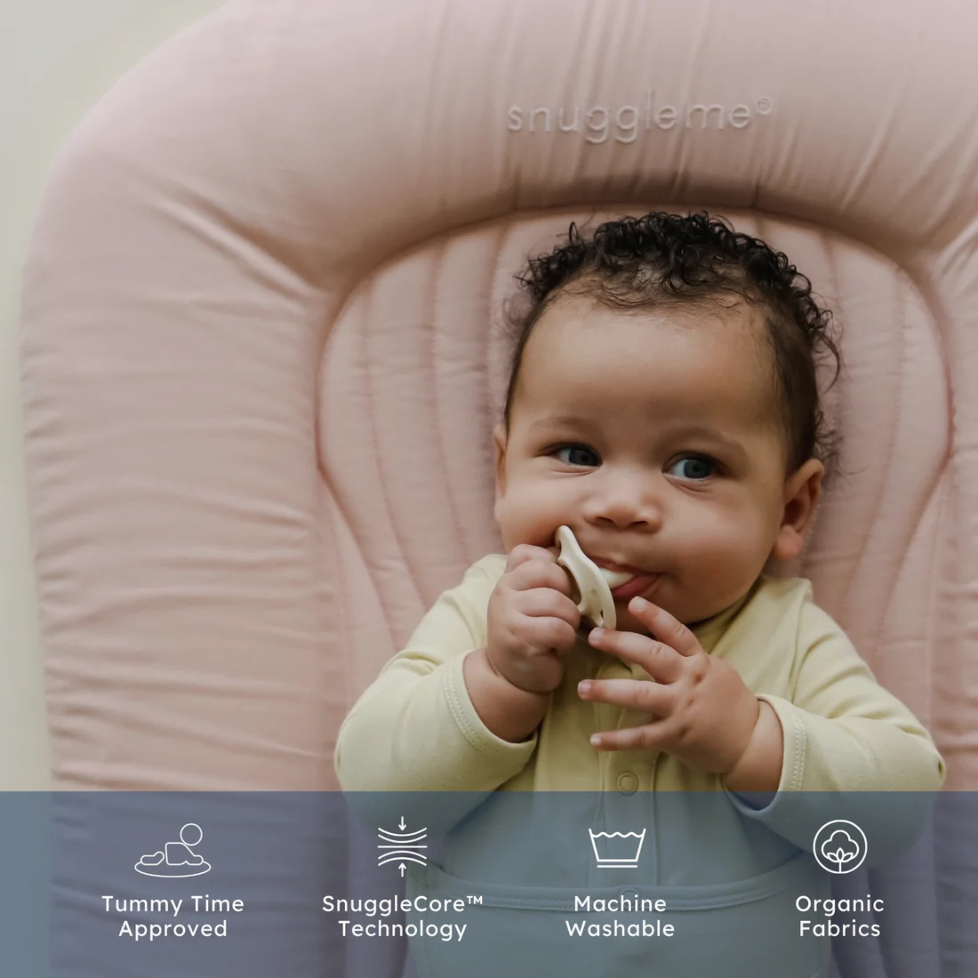 SNUGGLE ME ORGANIC Infant Lounger Wave