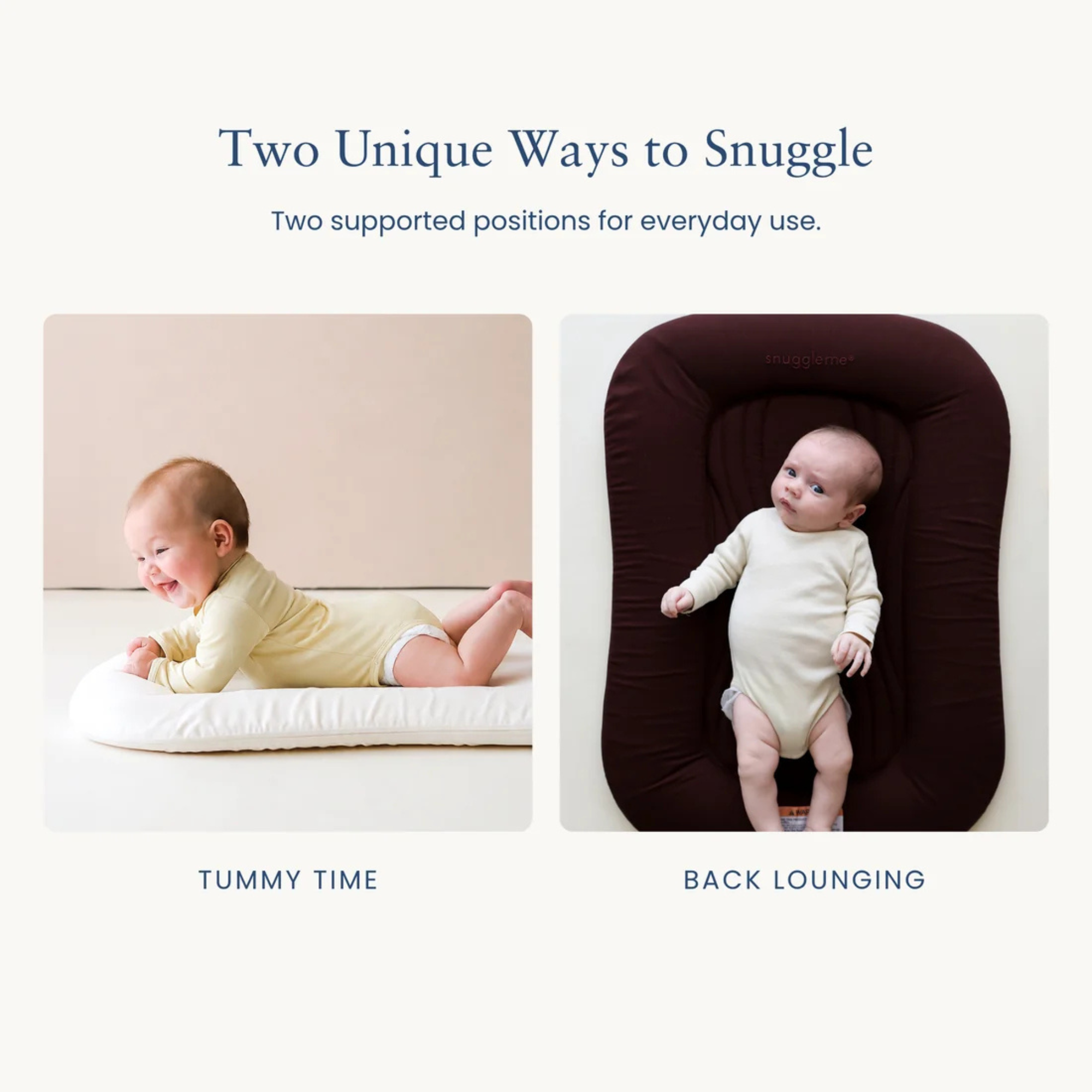 SNUGGLE ME ORGANIC Infant Lounger Wave