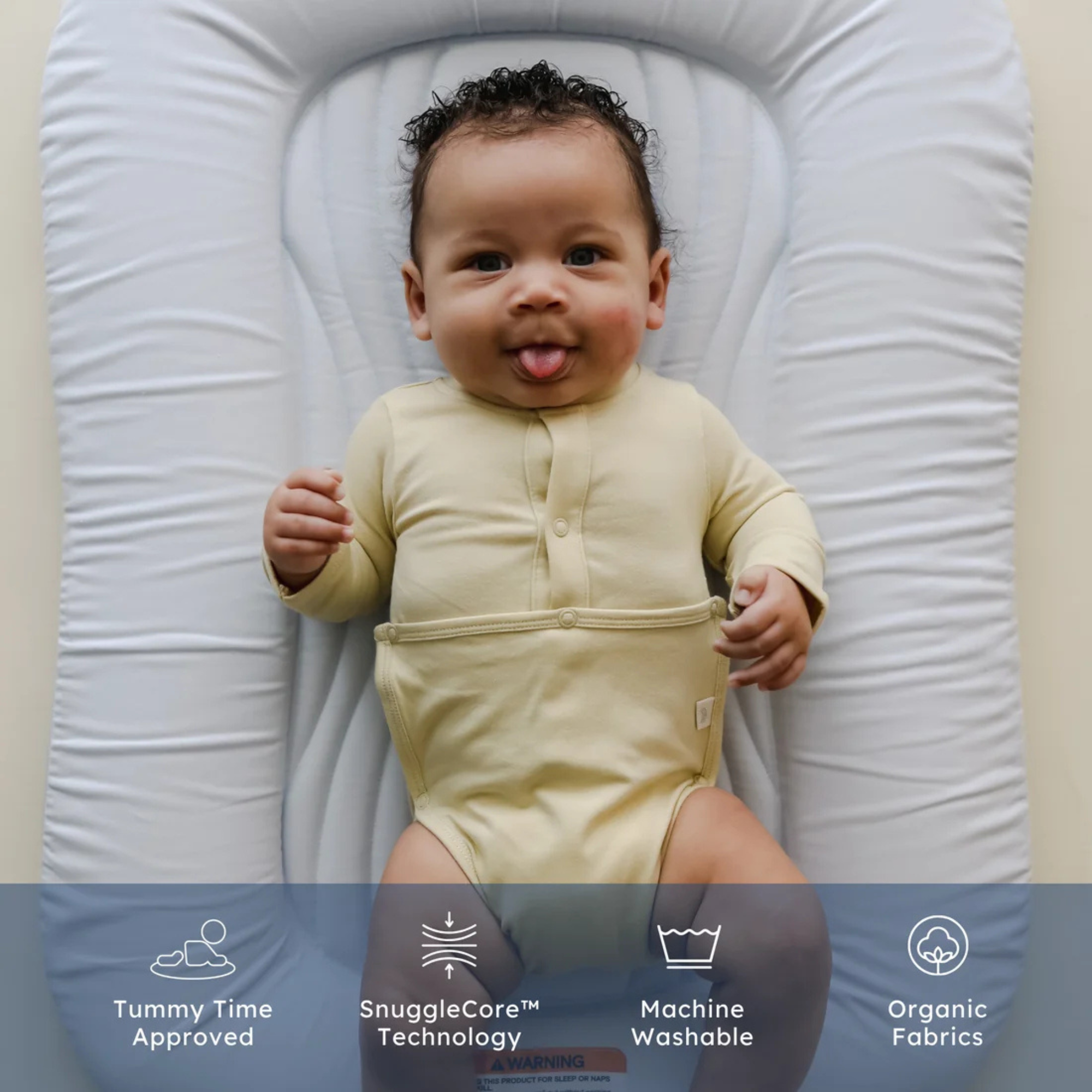 SNUGGLE ME ORGANIC Infant Lounger Wave
