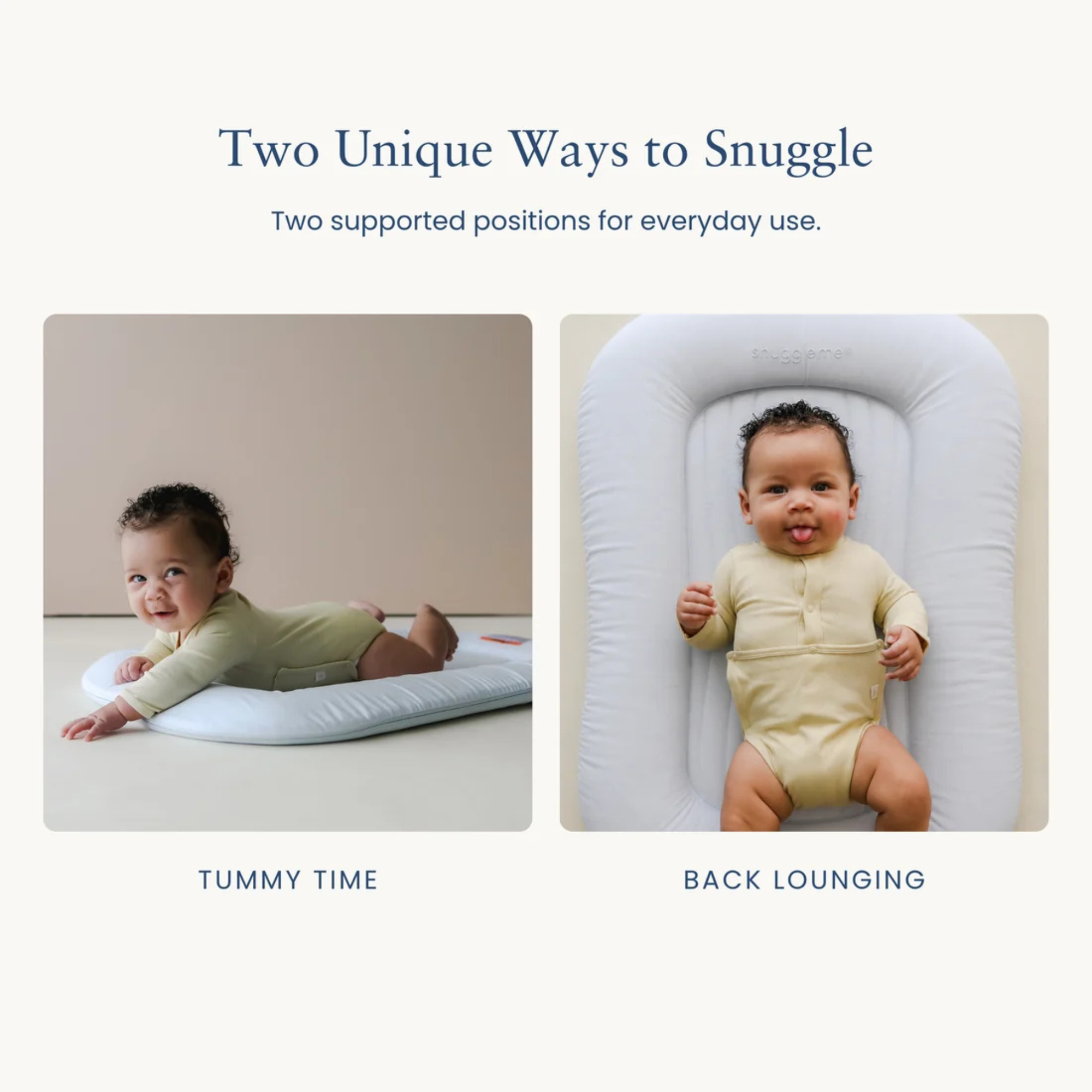 SNUGGLE ME ORGANIC Infant Lounger Wave