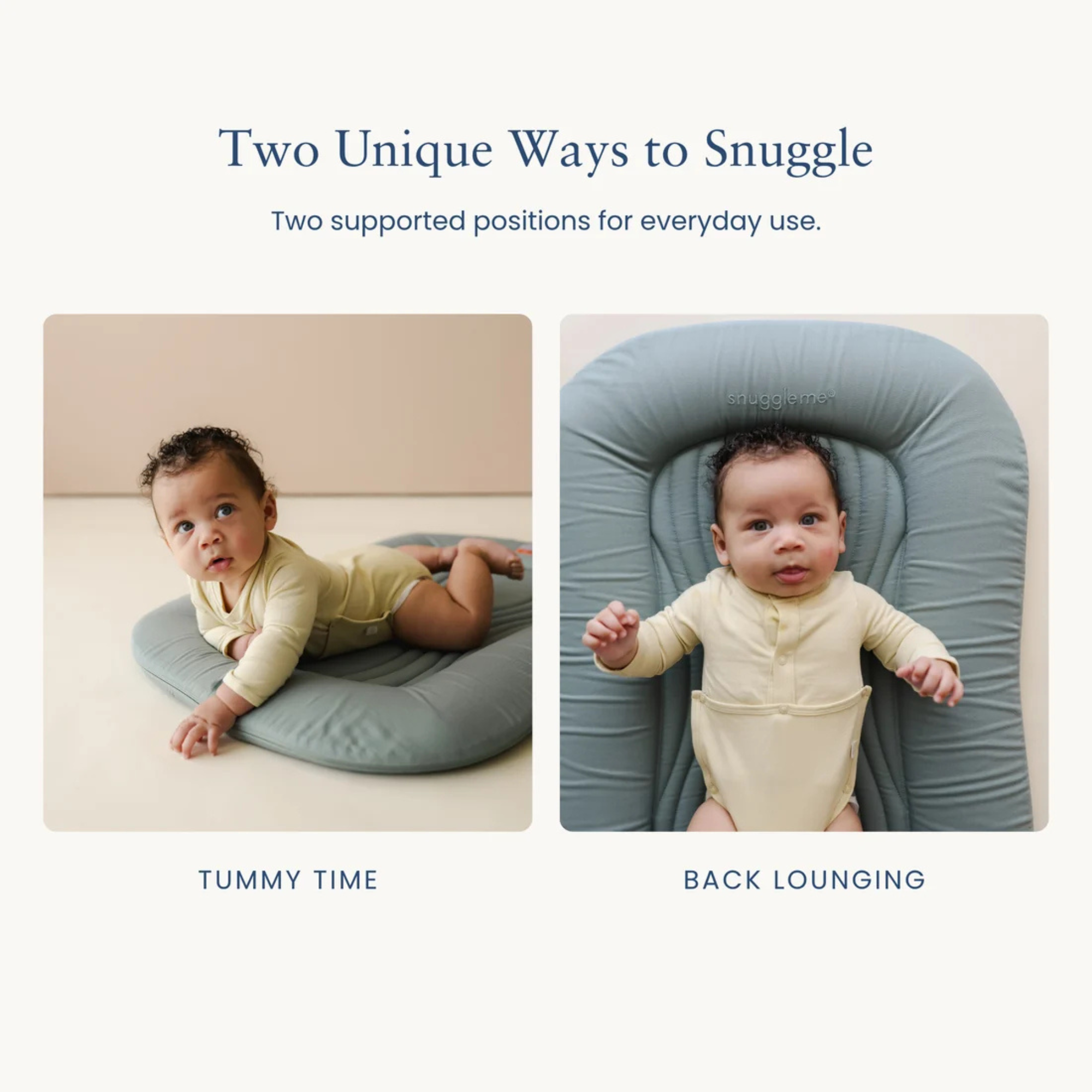 SNUGGLE ME ORGANIC Infant Lounger Wave