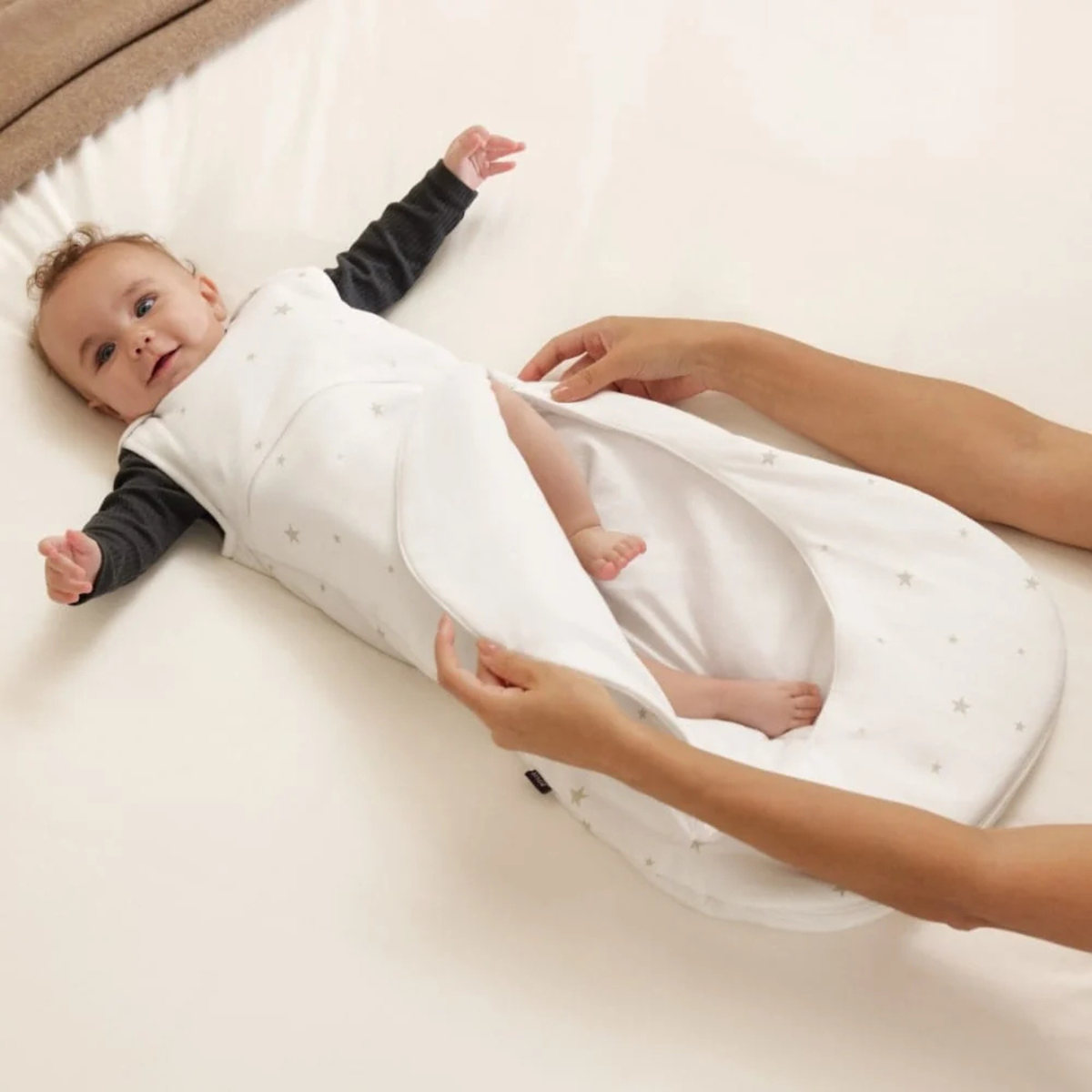 SNUZ SnuzPouch Sleeping Bag - White/Star