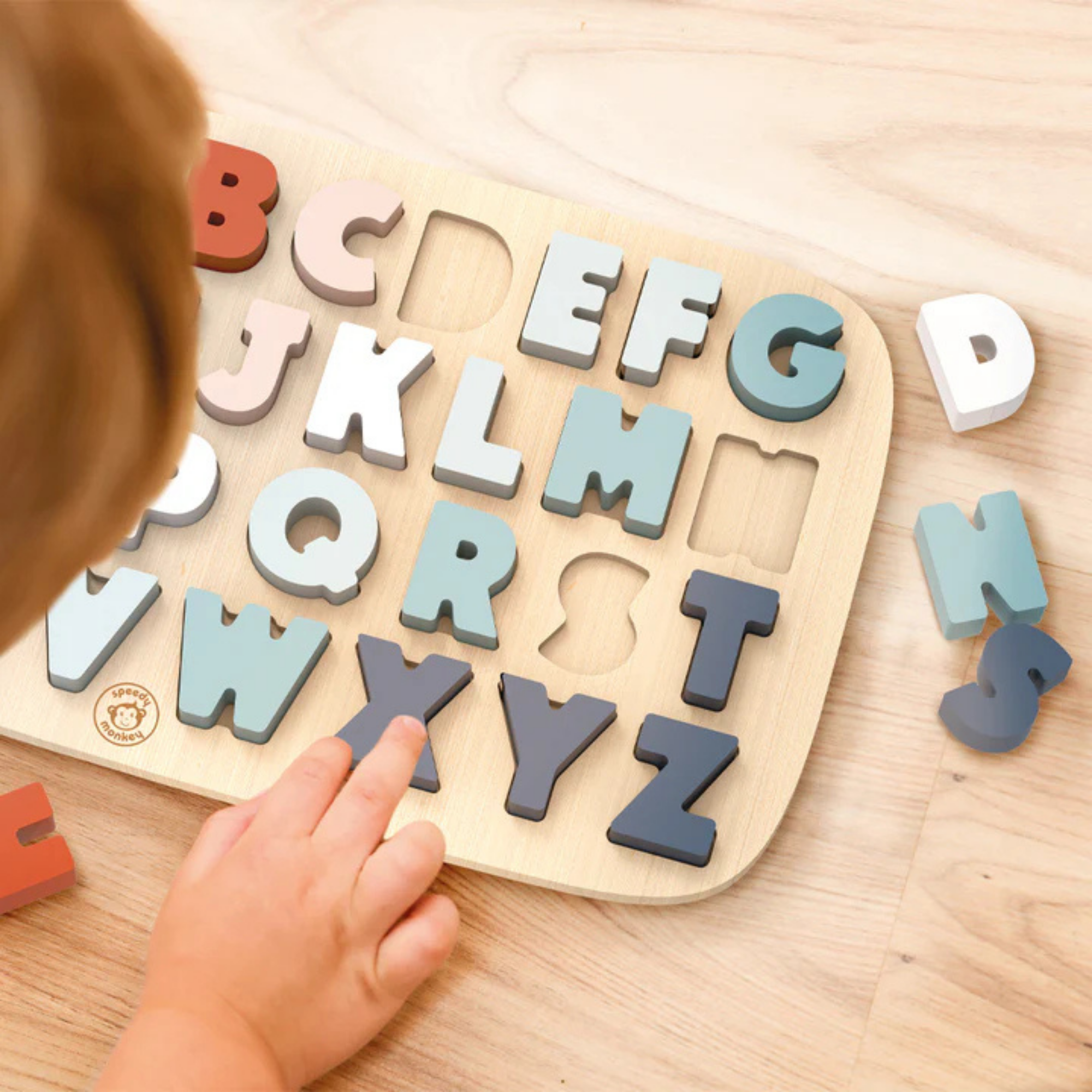 Puzzle de l'alphabet SINGE RAPIDE