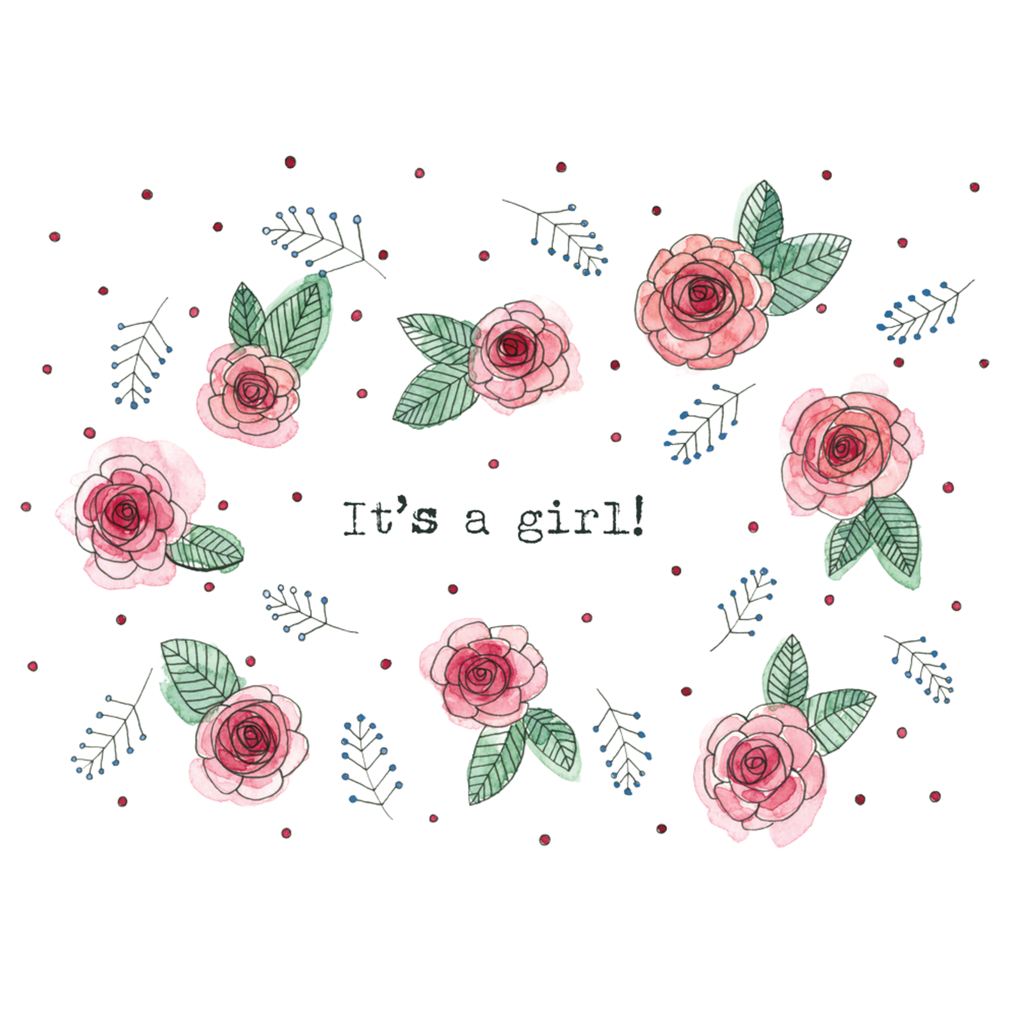 STEPHANIE RENIERE Carte Camelia - C'est une fille (FR)