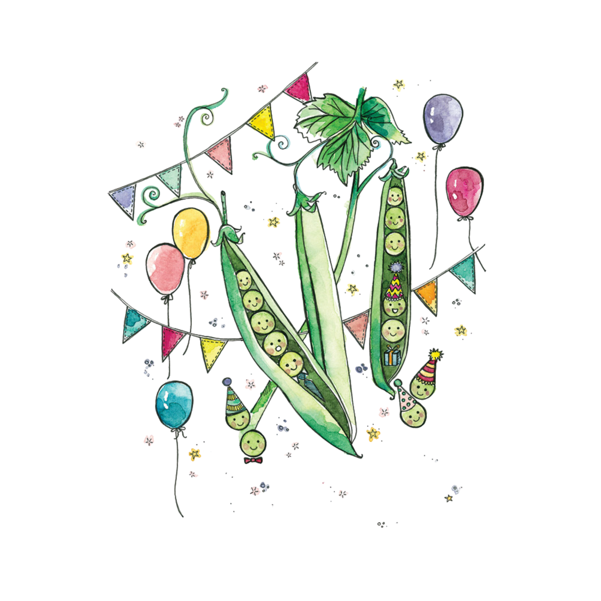 STEPHANIE RENIERE Petit Pois Card - Blank