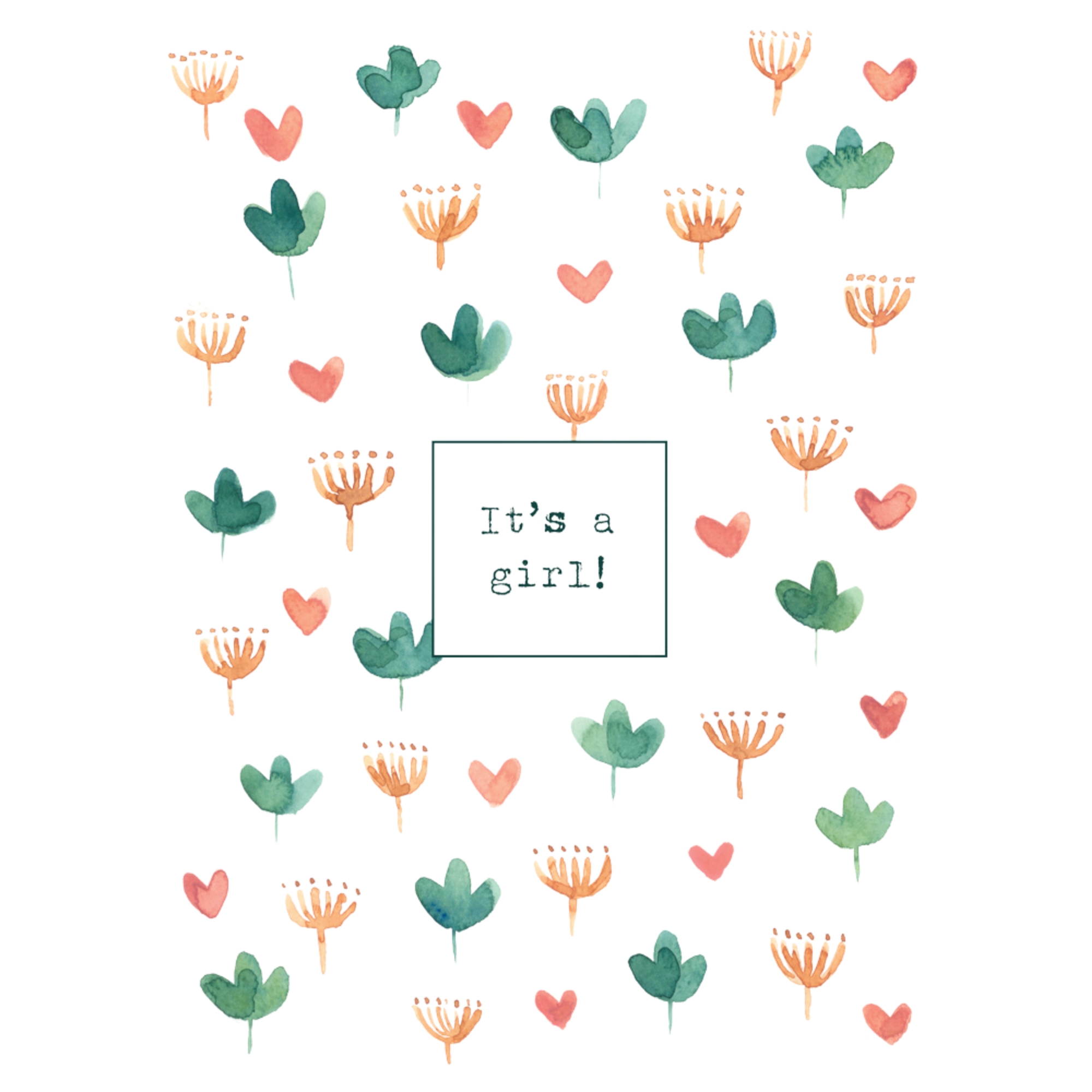 STEPHANIE RENIERE Simone Card - It's a Girl (EN)