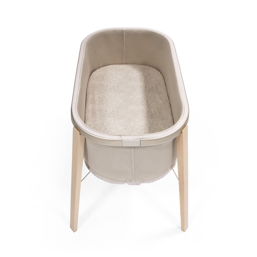 STOKKE Snoozi Fitted Sheet (2-Pack) - Dandelion Beige/Vanilla Cream