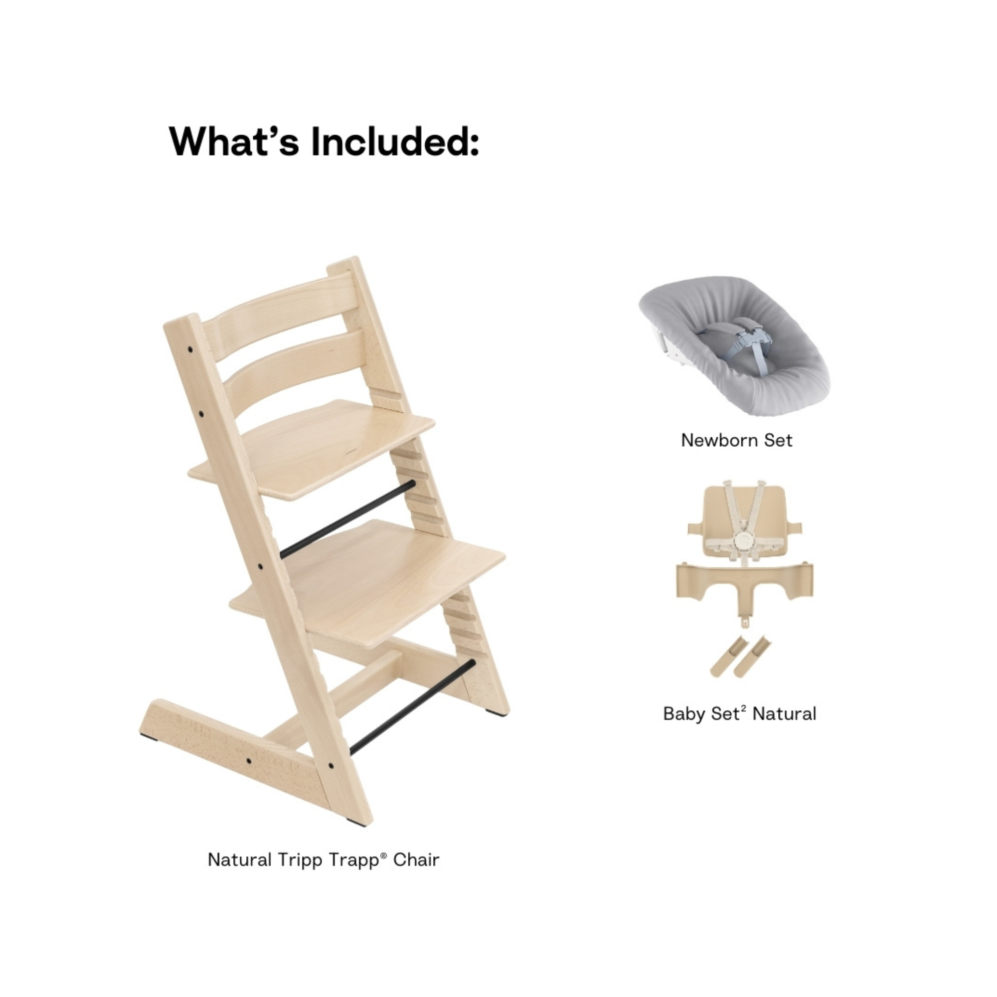 STOKKE Tripp Trapp High Chair² + Newborn Set
