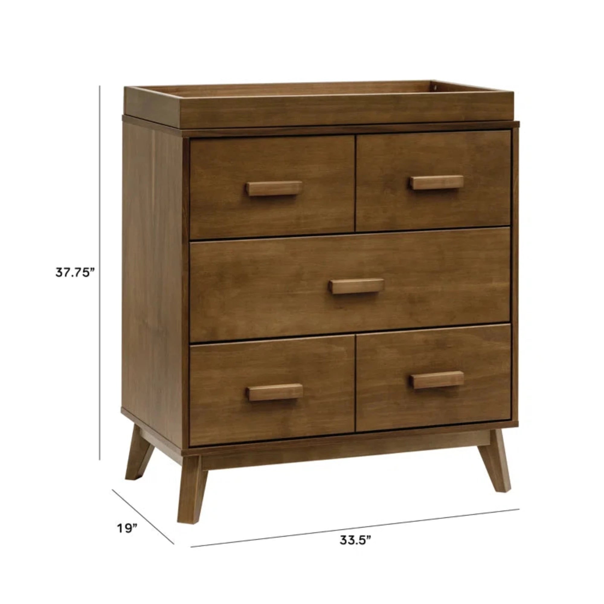 BABYLETTO Scoot 3-Drawer Changer Dresser