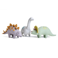 Thumbnail for THREADBEAR DESIGN Bronty Linen Dinosaur Toy