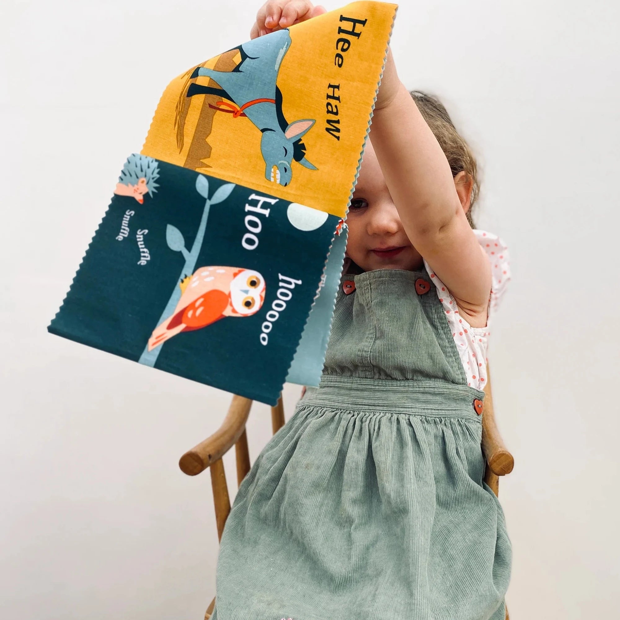 THREADBEAR DESIGN Noisy Farmyard Rag Book