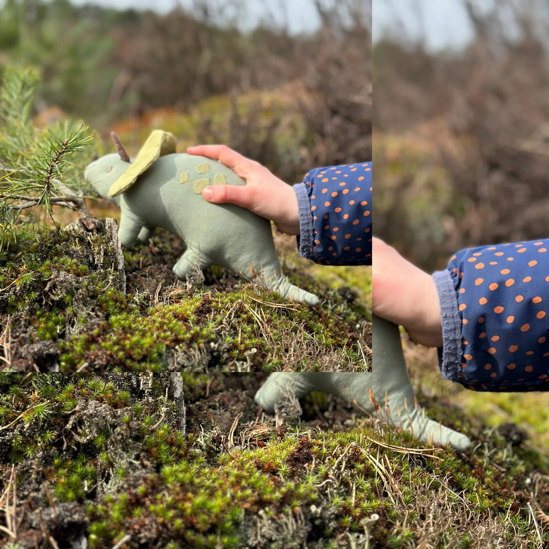 THREADBEAR DESIGN Trike Linen Dinosaur Toy