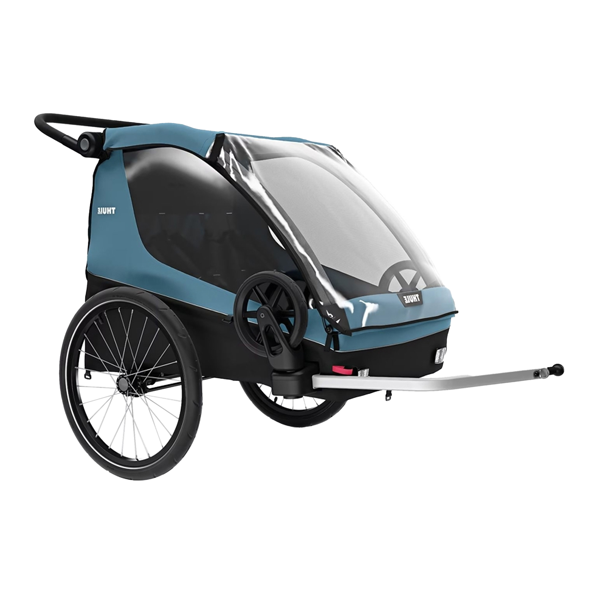 THULE Courier 2-Seat Kids Cargo Bike Trailer - Aegean Blue
