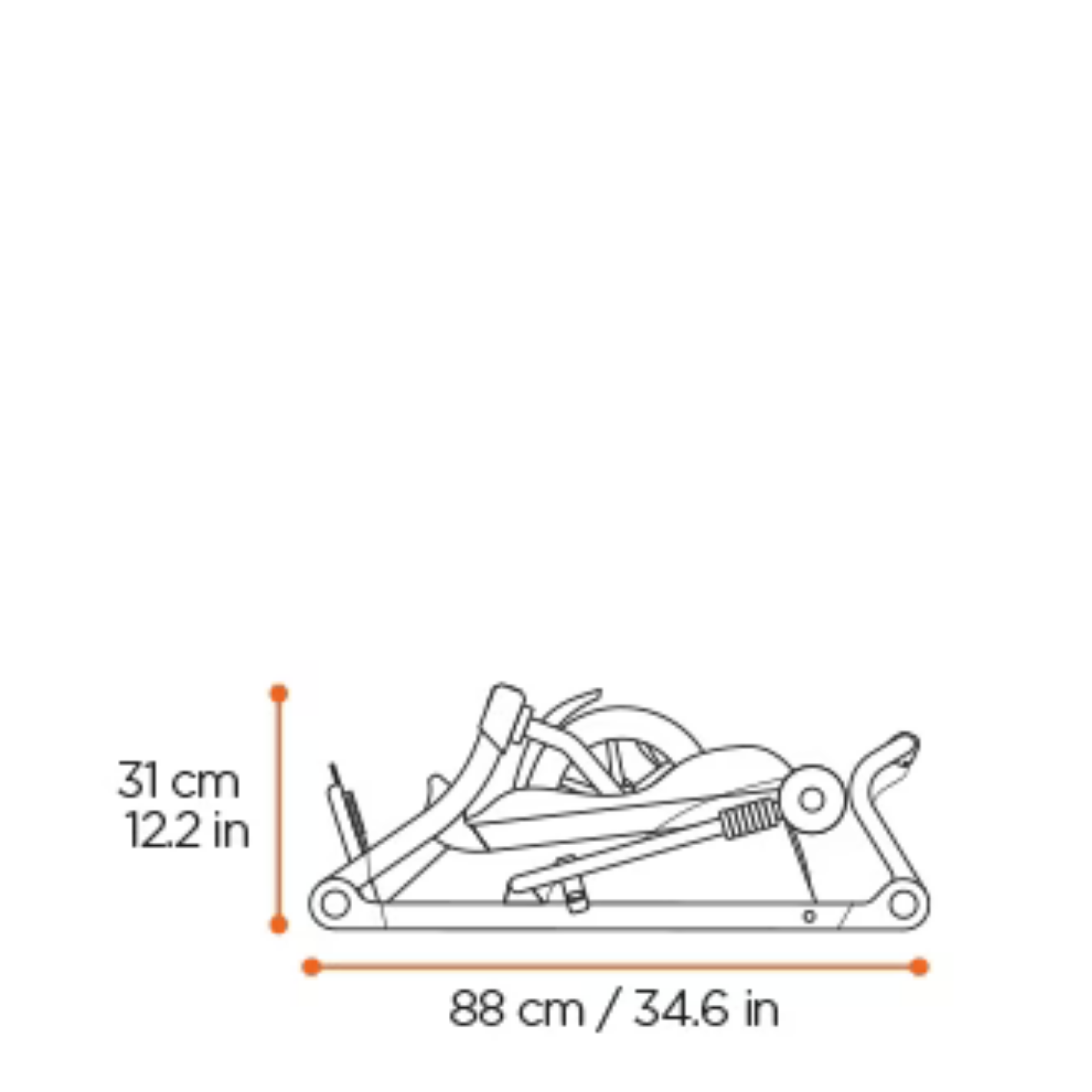 Poussette tout-terrain et de jogging THULE Glide 3 - Noir