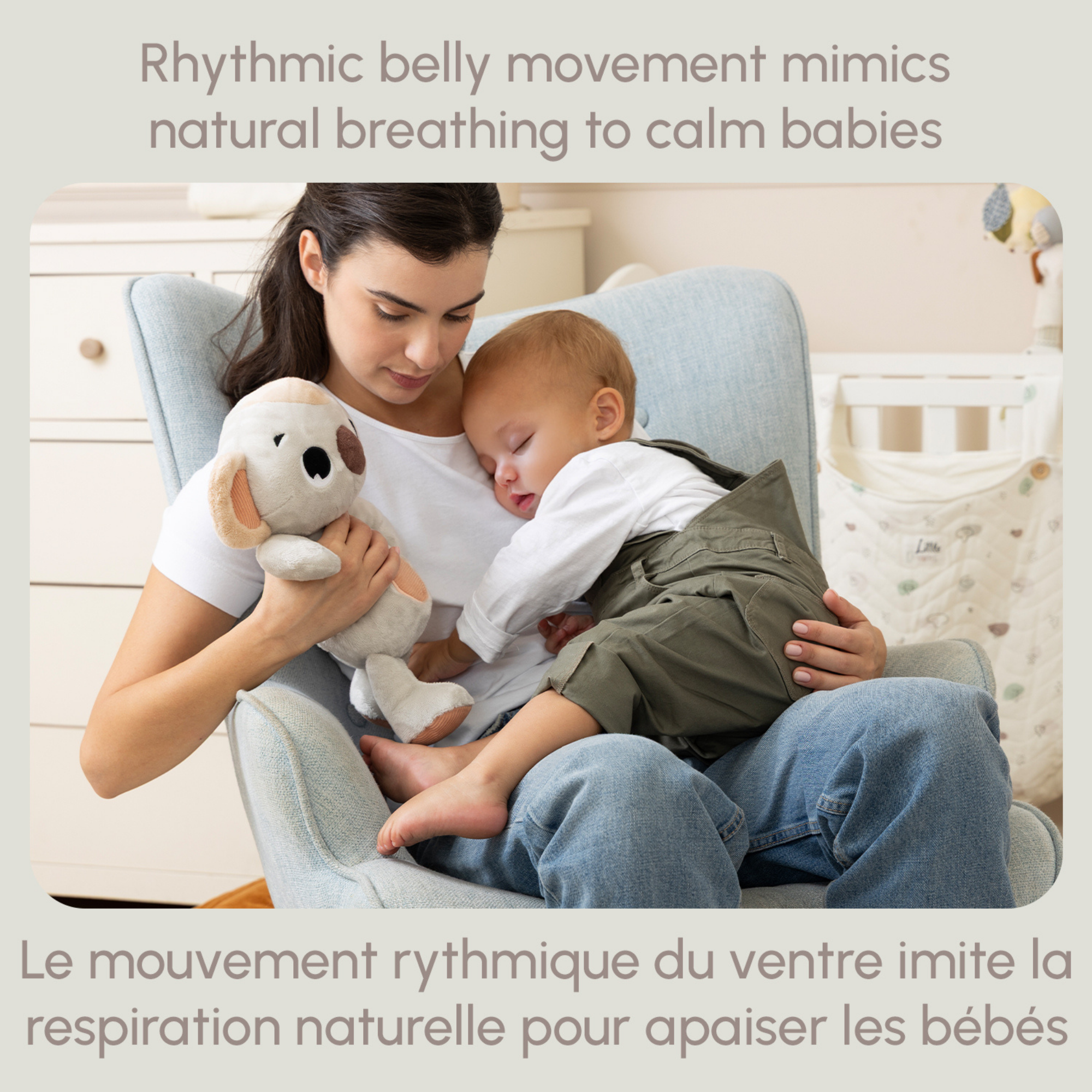 TINY LOVE B&W Décor Plush Koala Snuggly Buddy